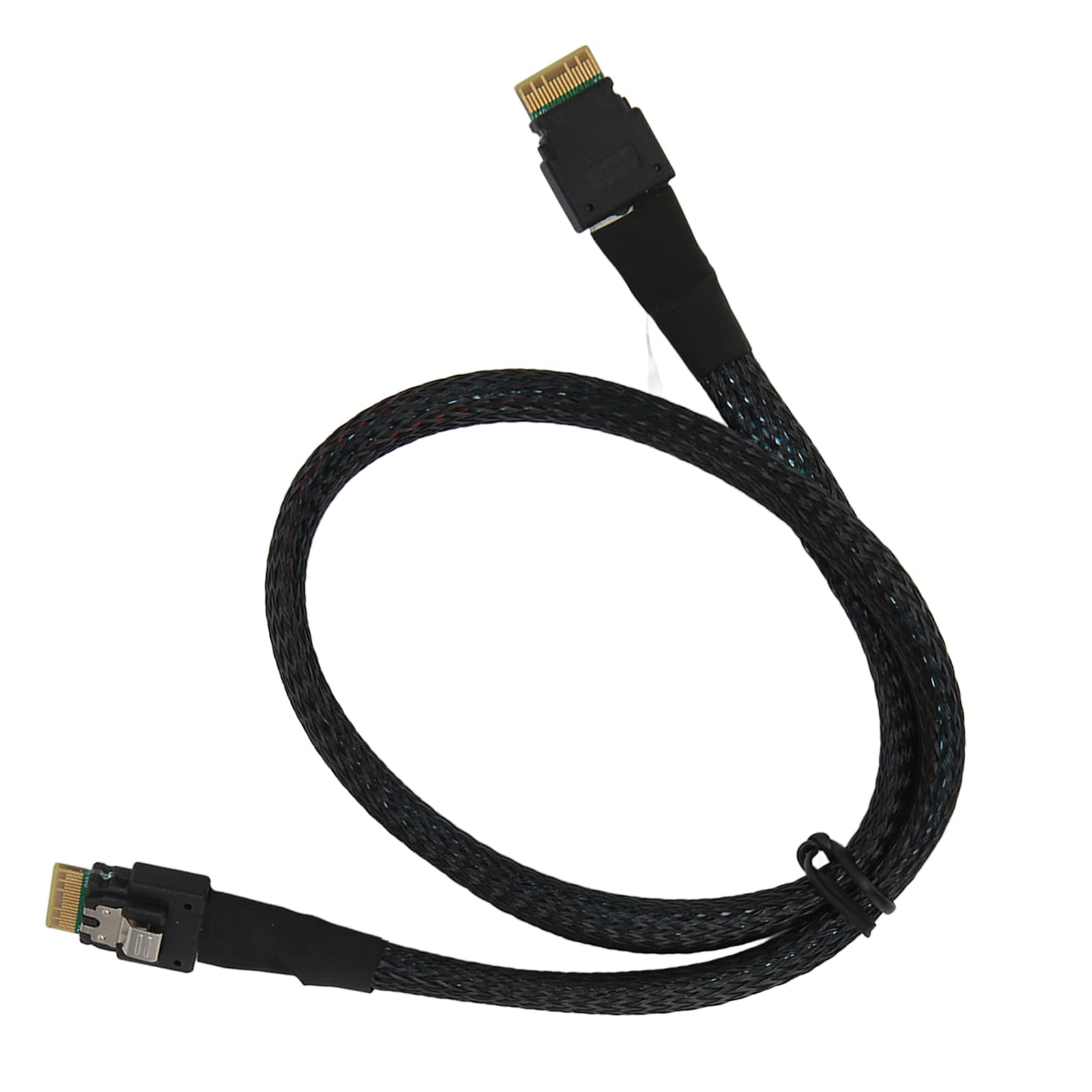 DAUERHAFT Micro SATA Cable, Slim SAS Cable Less Loss 12GBPS for Desktop(1m / 3.3ft) 6