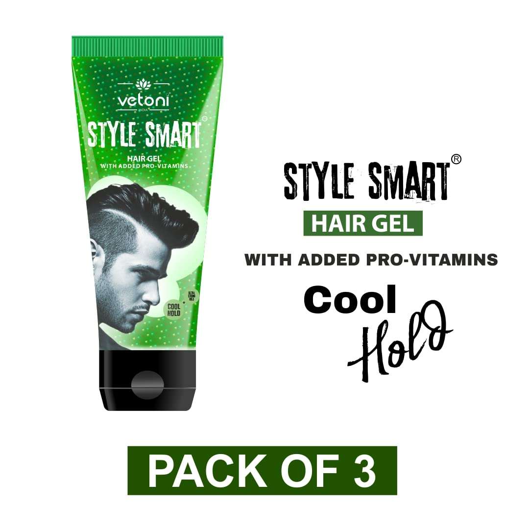 Vetoni Style Smart Hair Gel for Men (65ml) pack of 3 3