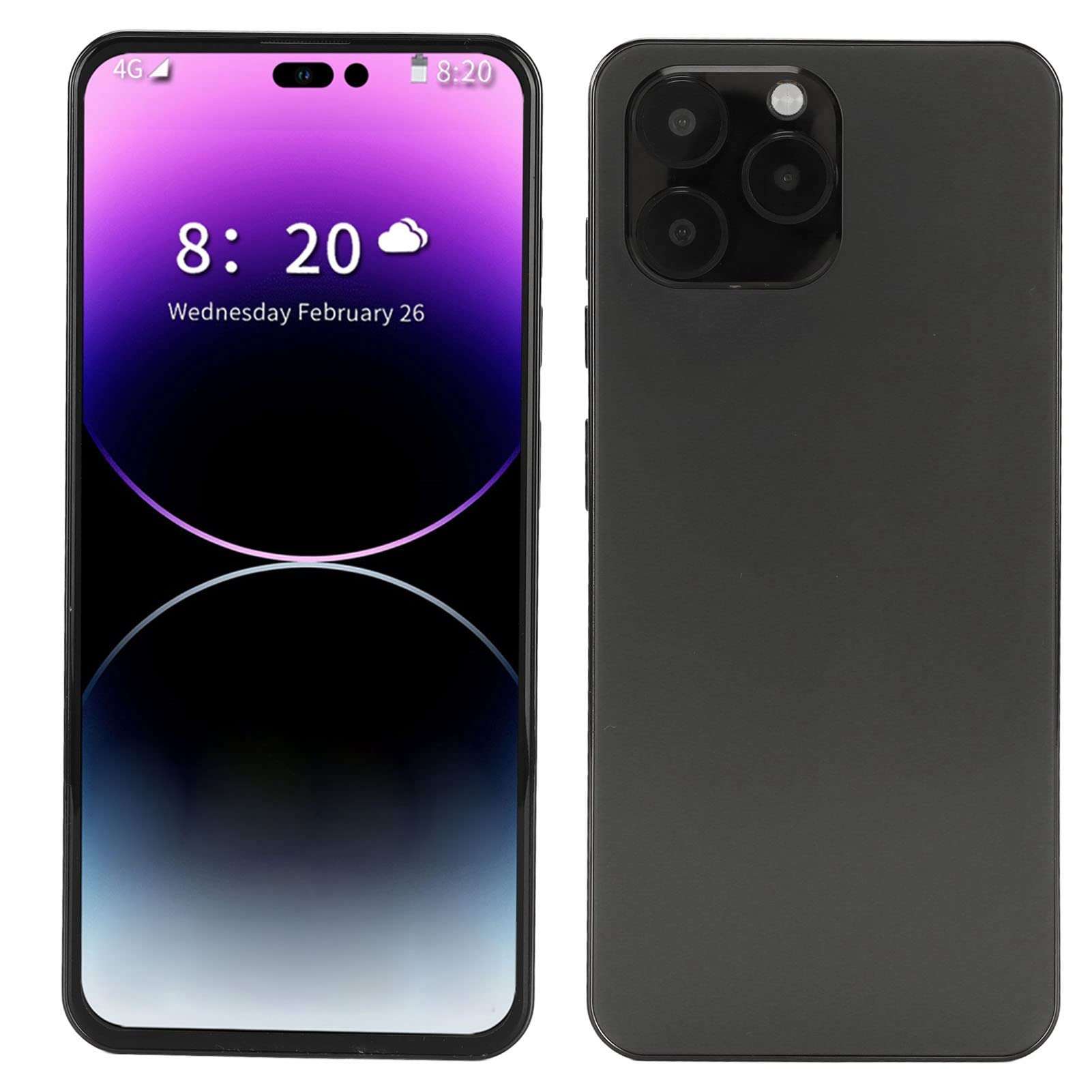 Dual SIM Cellphone, 4000mAh Battery 4G Unlocked Phone 6.7 Inch HD Screen 3 in 1 Navigation for Business (US Plug) 3