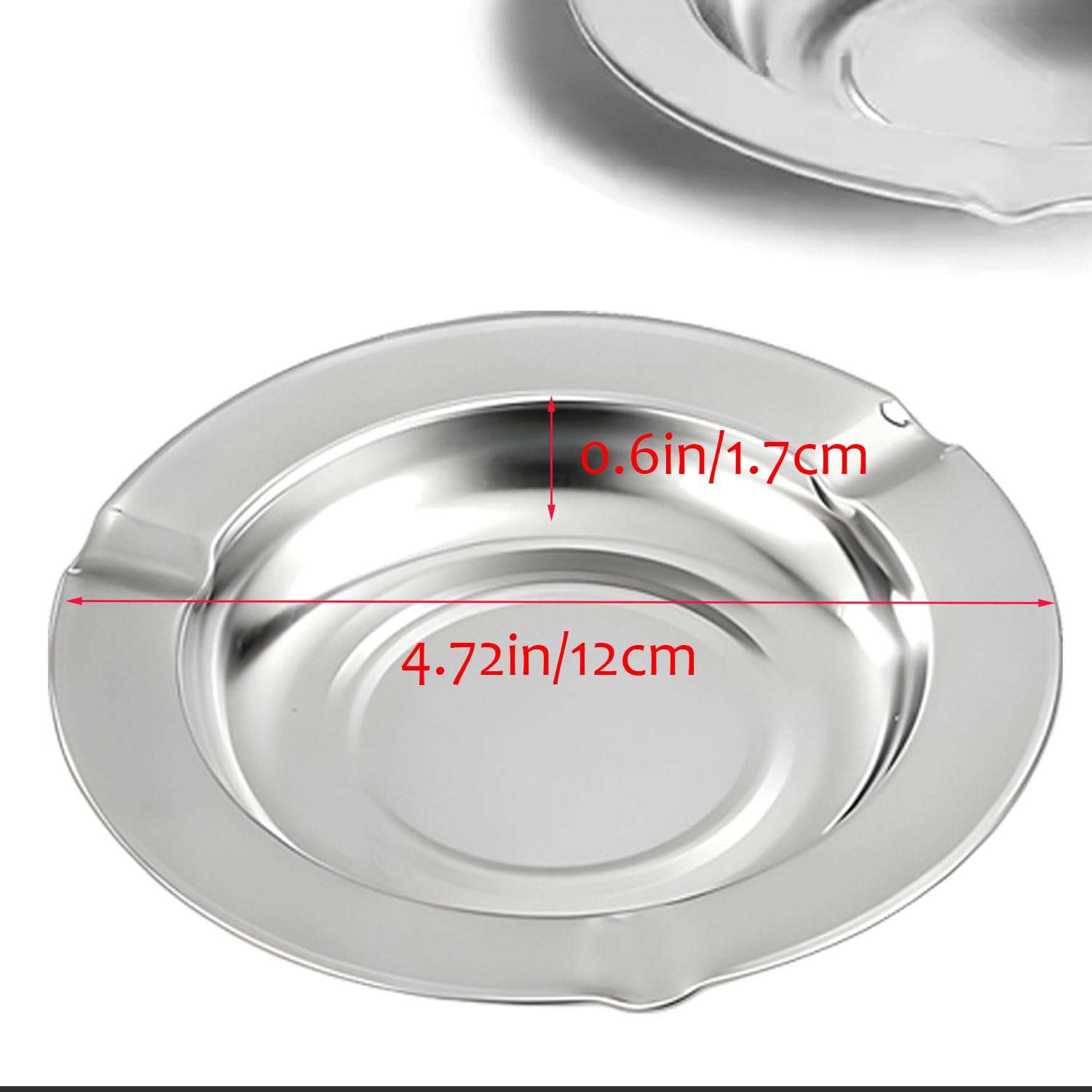 Ash Tray For Cigarettes & Cigar, Joyfulmap 10-Pack Stainless Ash Tray, Disposable AshTray, Portative Ash holder for Indoor/Outdoor, Home, Office, Patio, Restaurant Style,Round 5