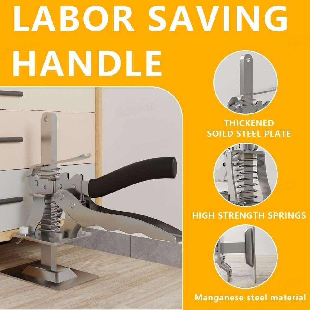GRILAX Labor-Saving Arm Jack – 8-Inch Multifunctional Furniture Lifter for Cabinet and Door Installation, Lifts Up to 220 LBS, 3.9-inch Hand Lift (1 Piece | Solid Rod) 5