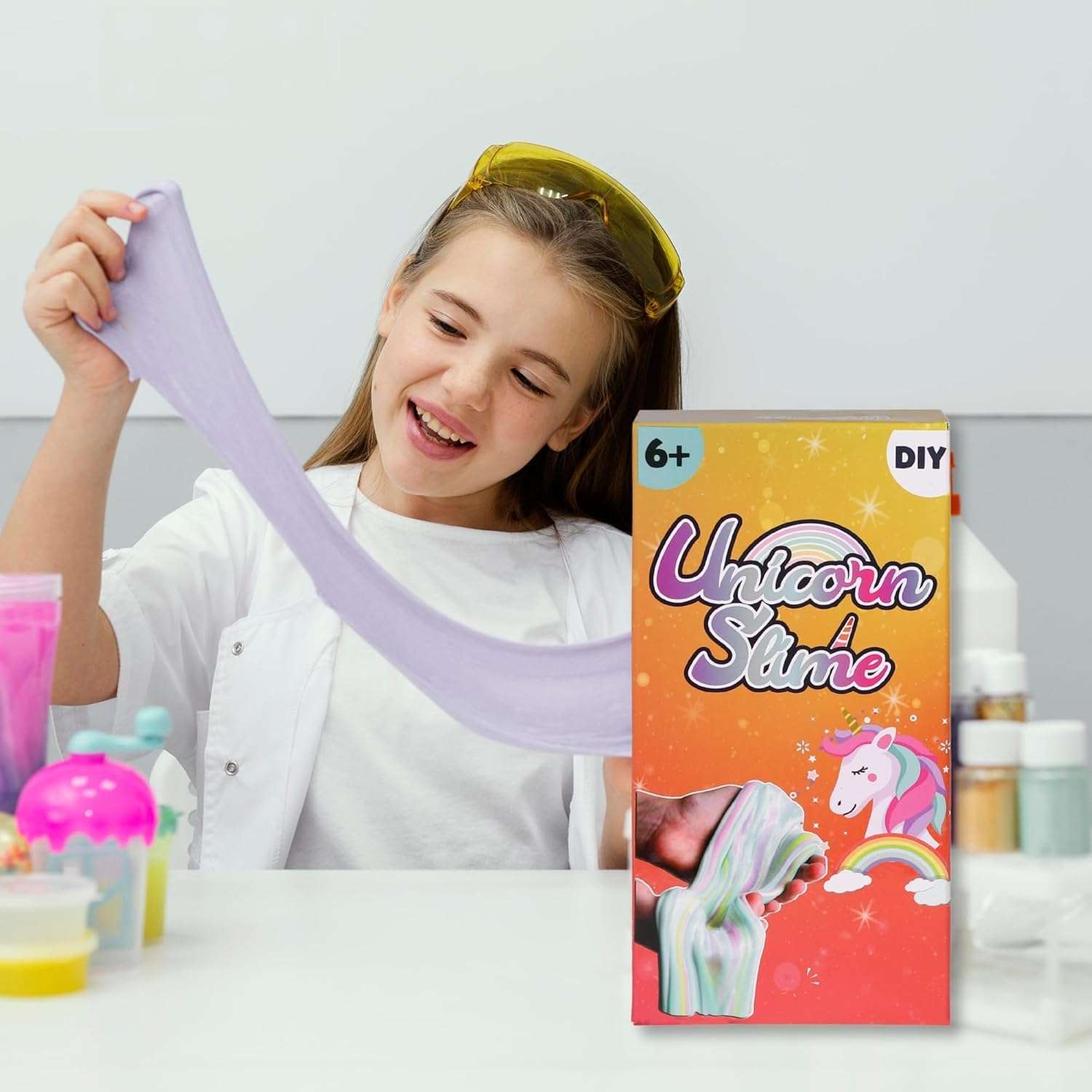 TOYIQ Unicorn Slime for Kids Kids Unicorn Crush with Glitter & Slime Surprise Loud Slime | Non Toxic | | Jelly Putty Toys 5
