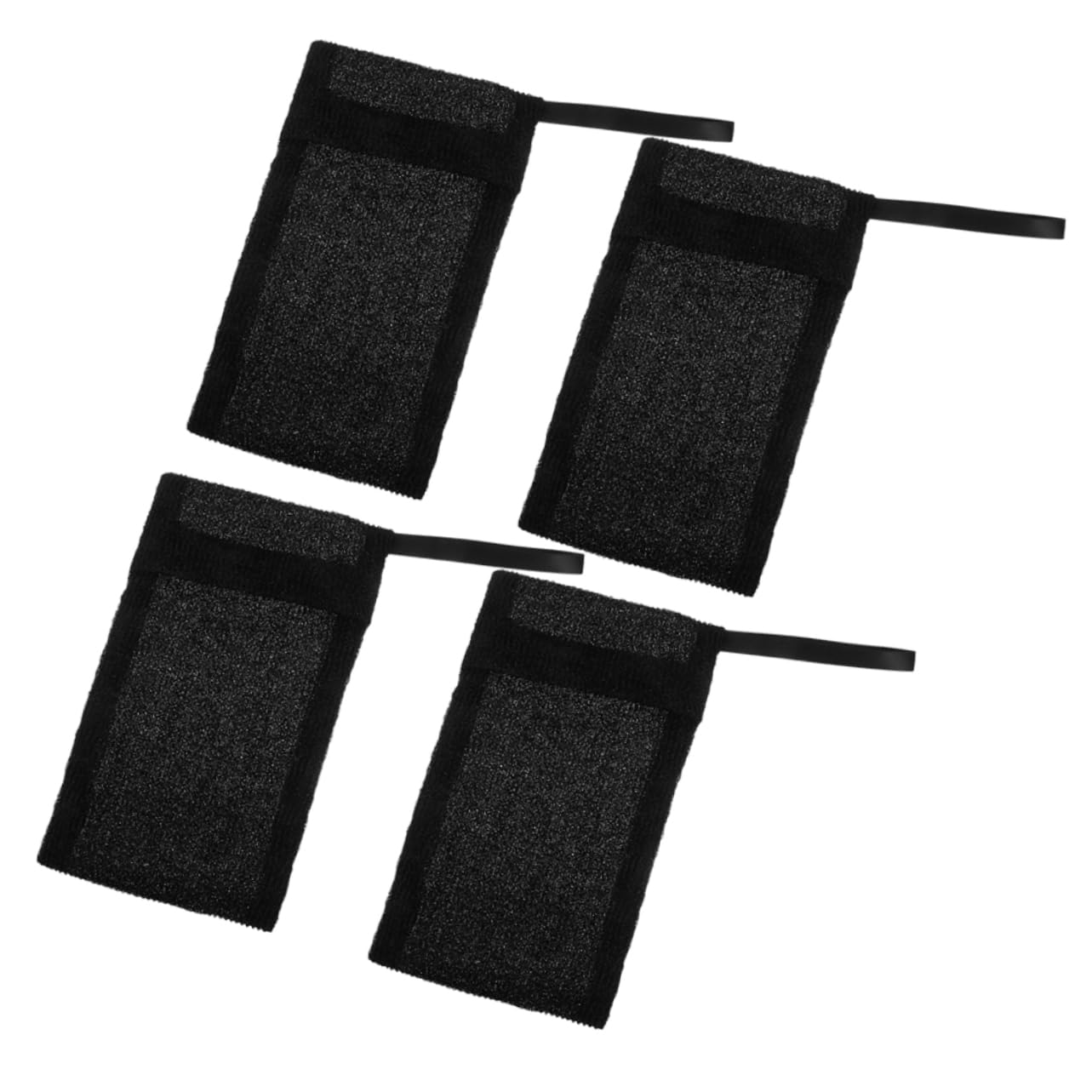 FRCOLOR 20 Pcs Soap Foaming Mesh Bag Drawstring Soap Pouch Dish Soap Dispenser Self Draining Shower Bar Soap Foaming Net Travel Soap Container Exfoliating Soap Net Sponge Nylon Fiber Black 3