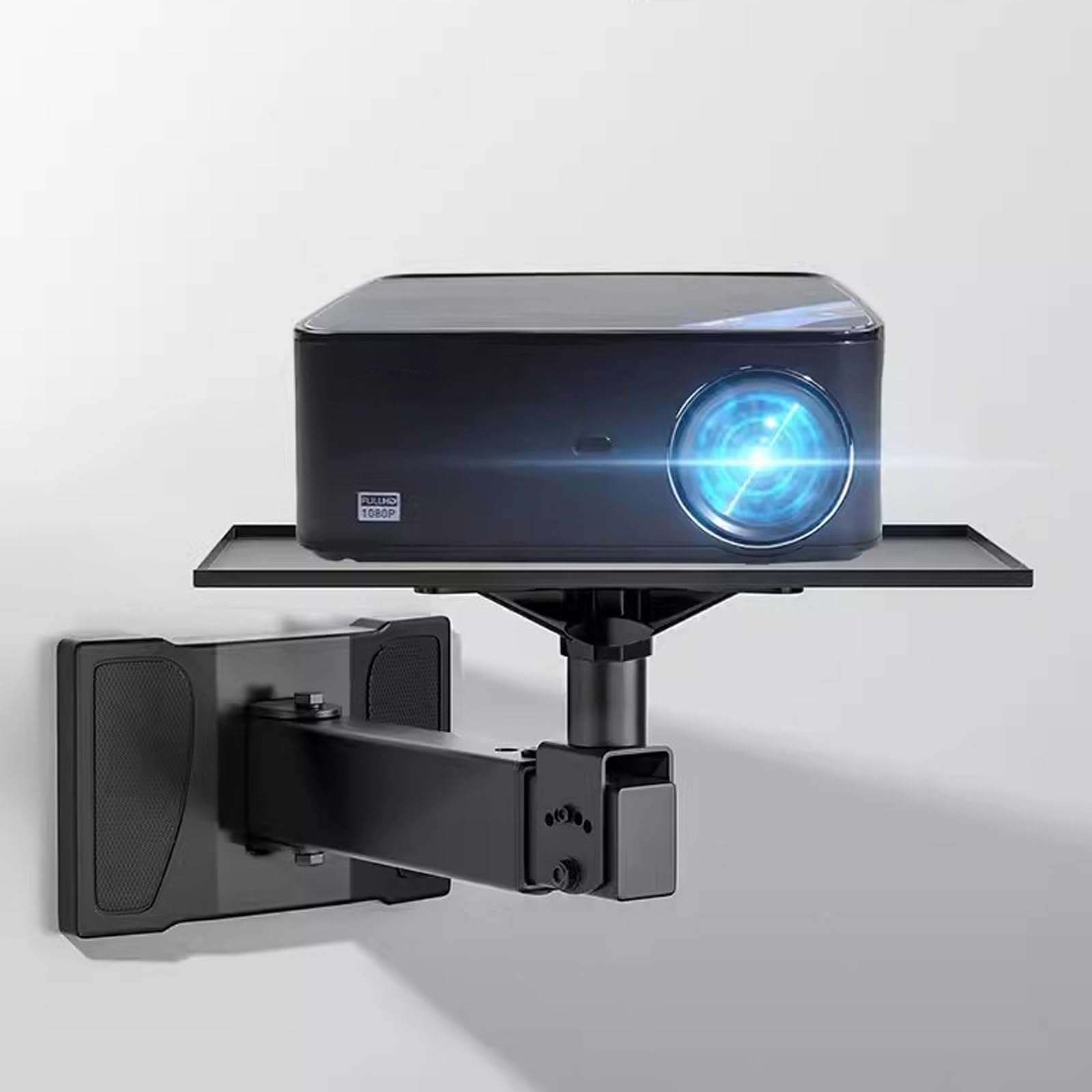 Bustards Projector Stand Projector Bracket Home Conference Training Wall Mounted Tray Telescopic Projector Universal Frame Bedside Projection Wall Mounted Wall Bracket Projector Mount for Wall(A) 6