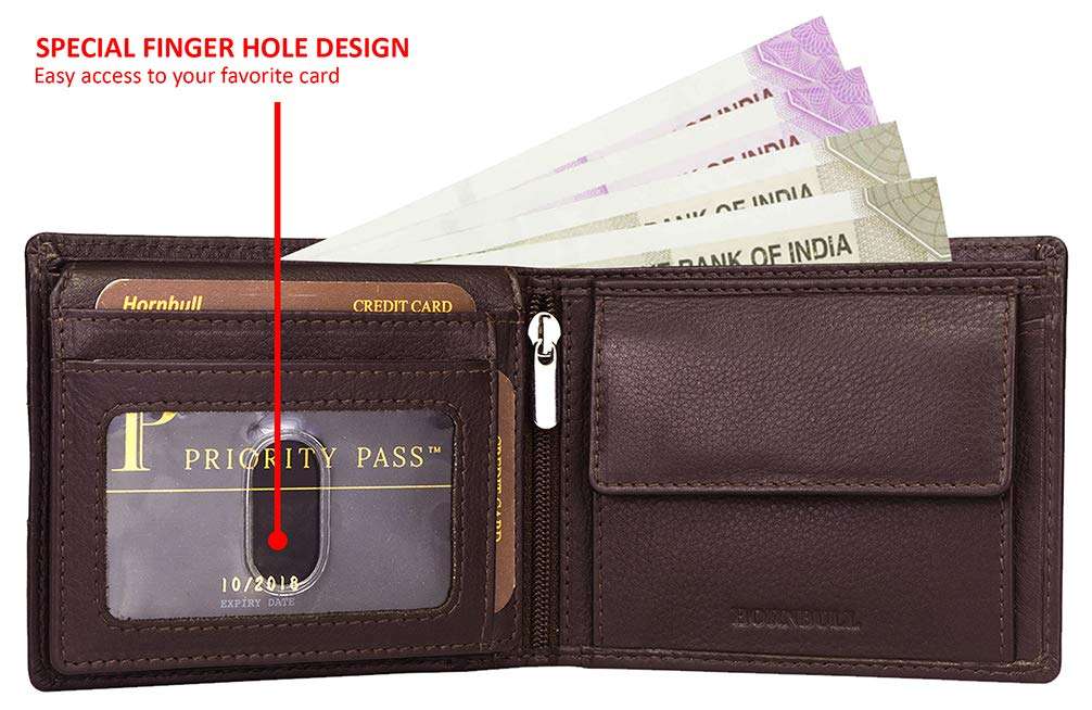 HORNBULL Edward Brown Leather Wallet for Men | Wallets Men with RFID Blocking | Mens Wallet 3