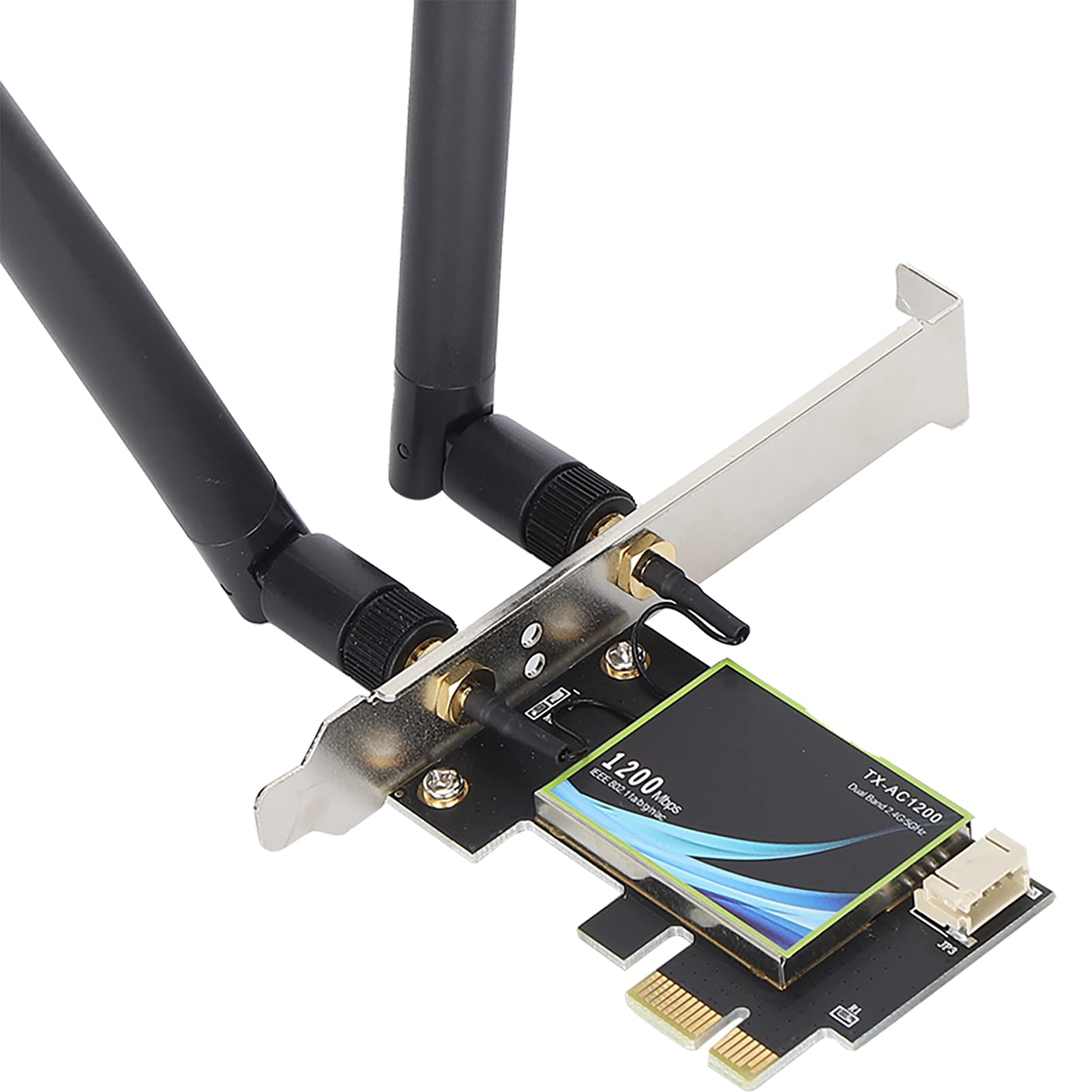 WiFi Adapter PCI-E Network Card, Dual Band 2.4/5Ghz Wireless PCI Express Adapter with Bluetooth 4.0, Compatible with PCI?E X1/X4/X8/X16, for Desktop PC 5