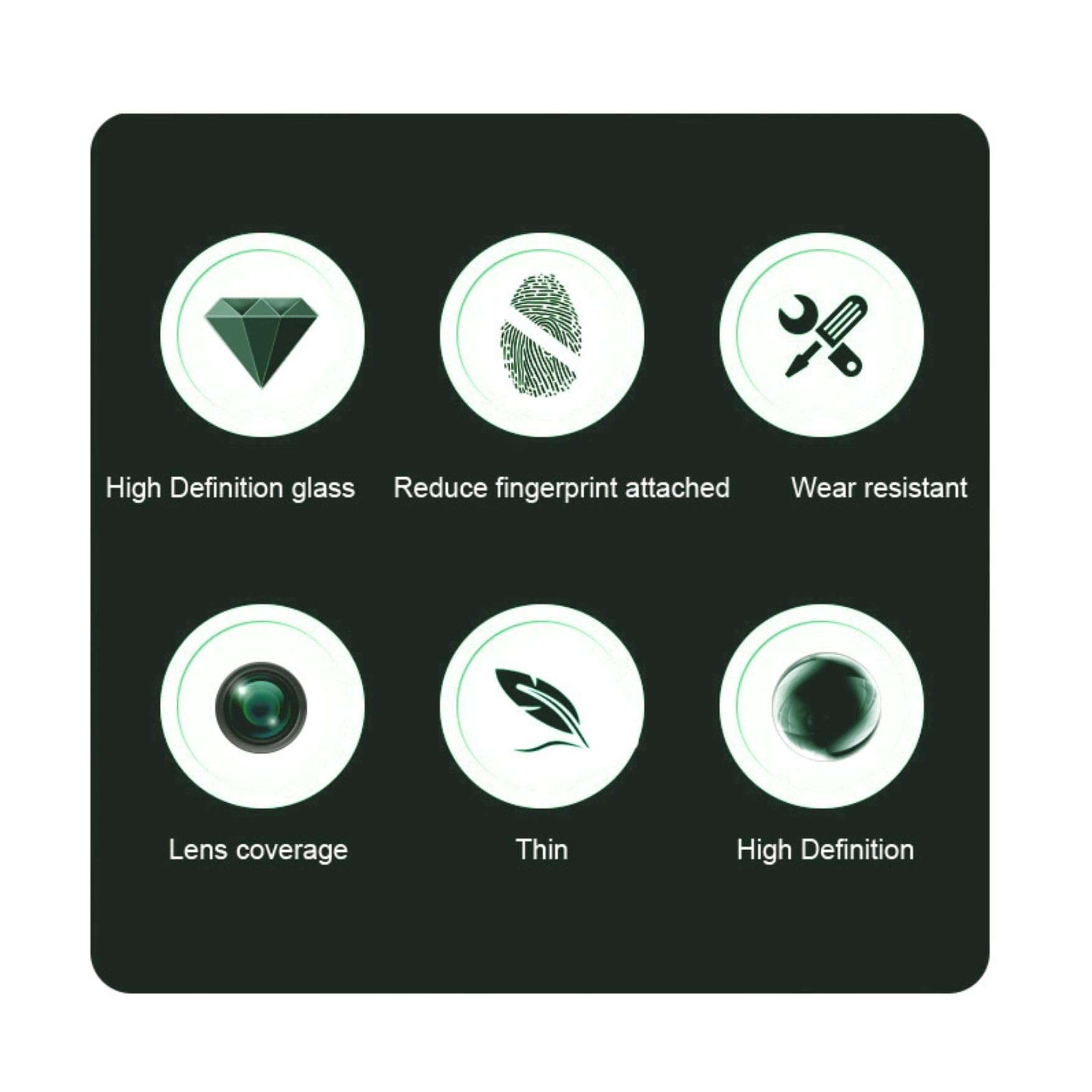 CASENED Camera Lens Protector Compatible with Vivo V40/40 Pro / T3 Ultra - 9H Tempered Glass, Scratch-Resistant Camera Glass Protector 3