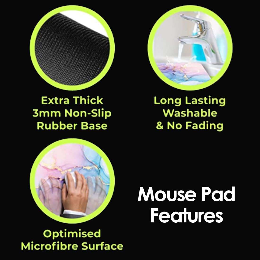 Cute Funny Animal Printed Mouse Pad,Cat Mouse pad,Unicorn Mouse pad, Dog Mouse pad, Panda Mouse Pad | Anti Skid Mousepad |Gaming Mouse Pad GXo 4