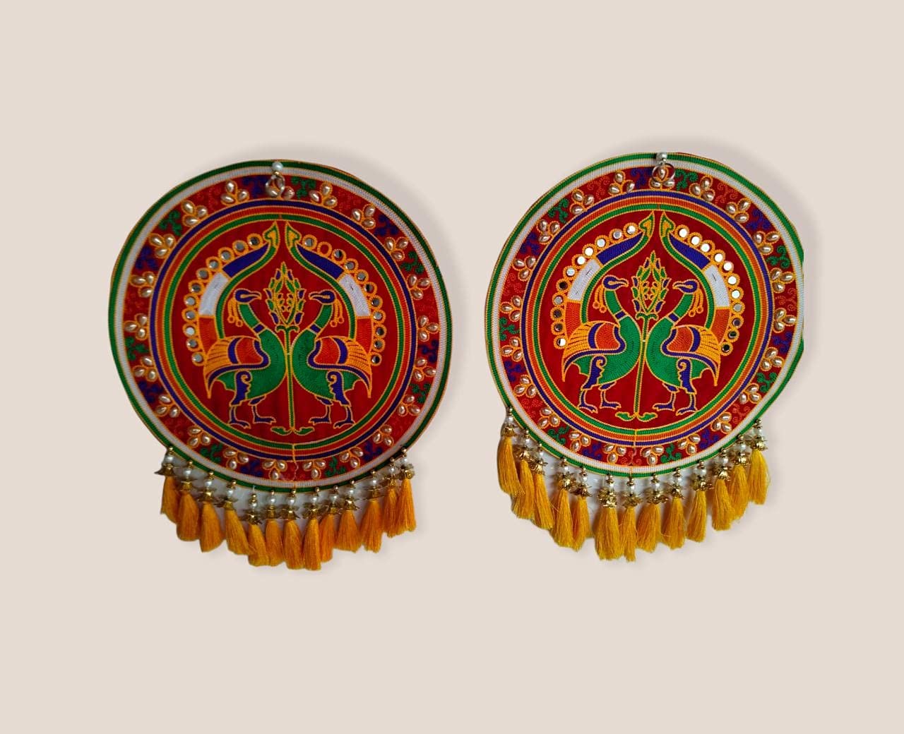 ALFA wall hanging Kutch Handicraft Items, handmade embroidery work,Hand Made Crafts Wall Hanging Decorative,Showpiece for Home/Office Décor| Fine Arts Gift Items 5