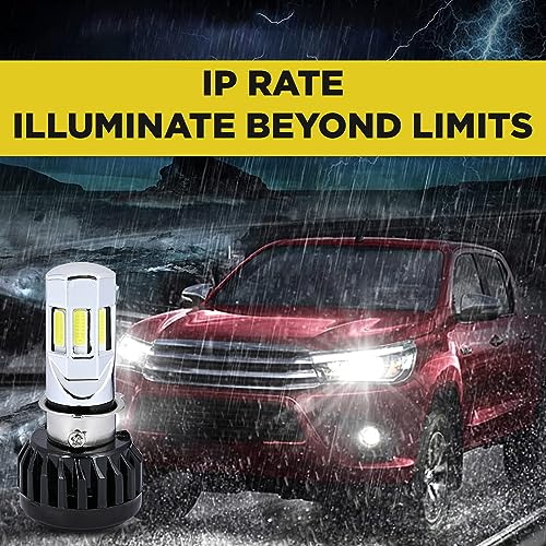 Allextreme ‎EXM635W 35W LED Headlight 3500LM Hi/Low Beam Light Universal 5000K Headlamp for Cars, Bikes & Motorcycles (White, Pack of 1) 4