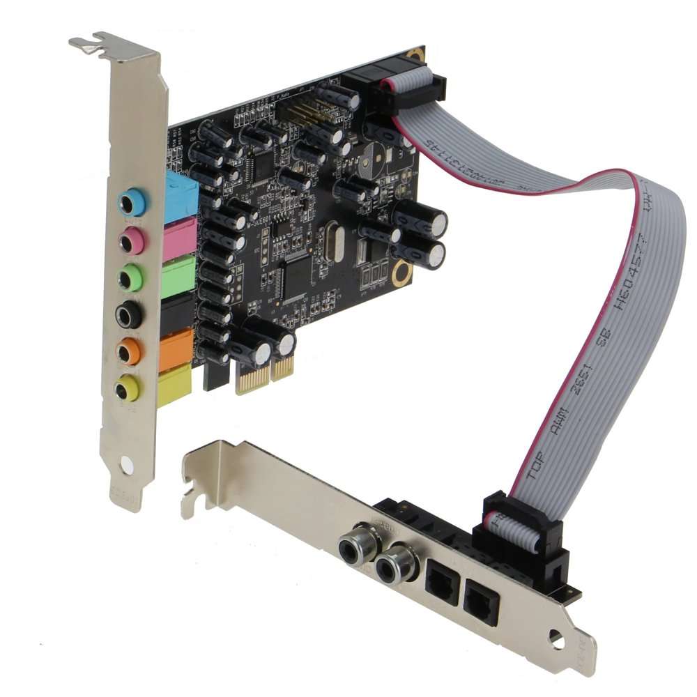 SEDNA - SE-PCIE-SC-10 PCIe 7.1 Channel Sound Card (CM8828 + CM9882A) with SPDIF Bracket (Standard and Low Profile Brackets are Included) 5