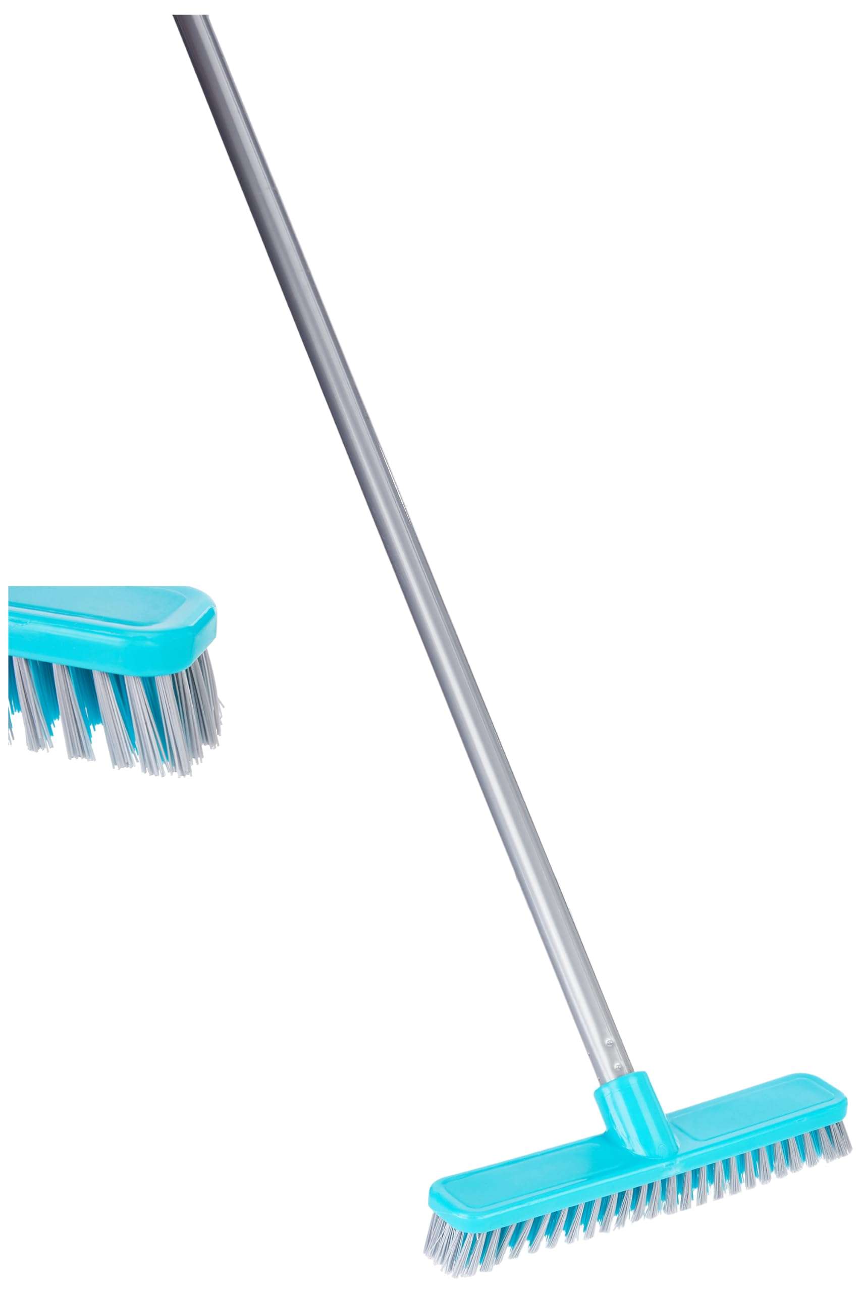Presto! Scrubby Hard Brush with 120 CM Metal Handle-Turkish Dark Green, Hard_Floor 3
