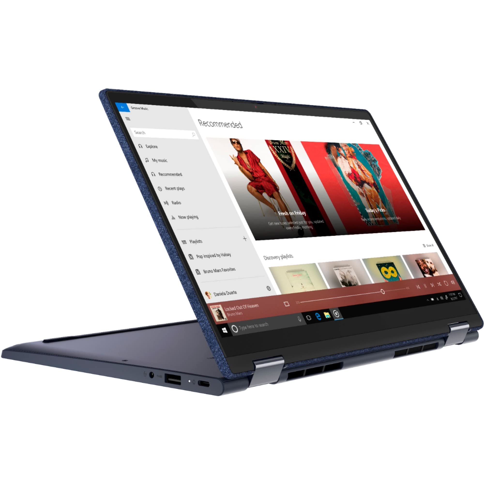 Lenovo Yoga 6 13 2-in-1 Business Laptop 13.3" FHD IPS Touchscreen (72% NTSC) AMD 8-Core Ryzen 7 5700U (Beats i7-10710U) 16GB RAM 2TB SSD Backlit Fingerprint Dolby Atmos Win11 Pro Blue + HDMI Cable 2