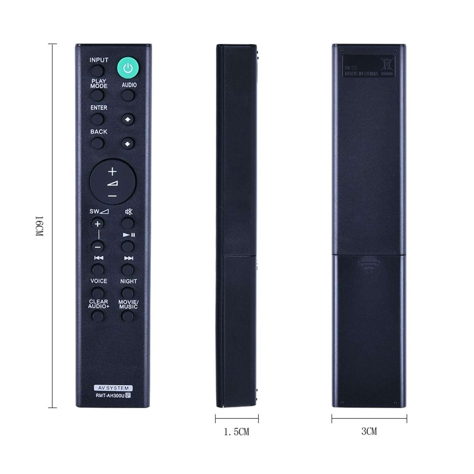 RMT-AH300U Soundbar Remote Control fit for Sony Sound Bar HT-CT291 SA-CT290 SA-CT291 HT-CT290 HTCT290 6