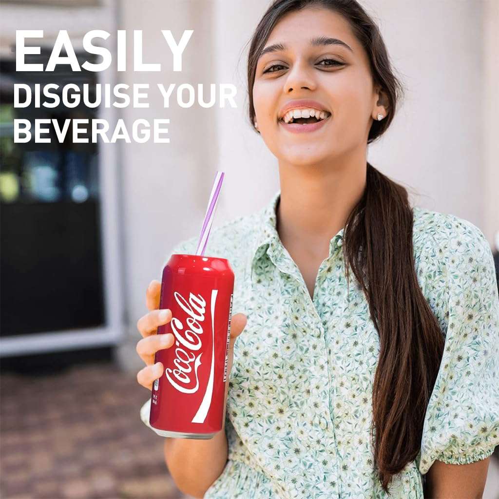 HASTHIP® 3Pcs Beverage Can Sleeves Anti-Slip Zip-top Can Wraps Creative Beer Can Cover Elastic Silicone Sleeves Fit for 500ml 4