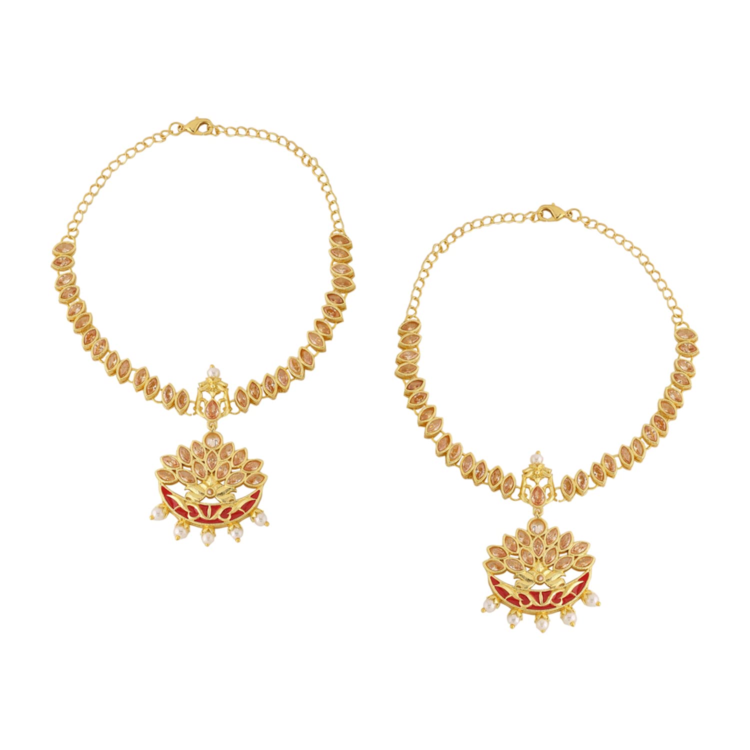 Voylla Apsara Bridal Pearl Drops Armlets 1