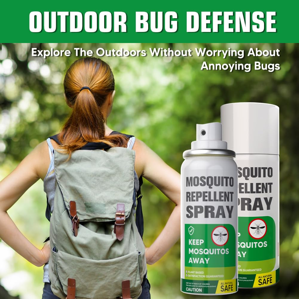 Fasderceg Mosquito Repellent Outdoor Patio,Mosquito Repeller, Powerful Natural Mosquito Repellent for Kids/Adults, Mosquito Control for Camping/Patio/Yard/Travel, Indoors Mosquito Repeller 2P 4