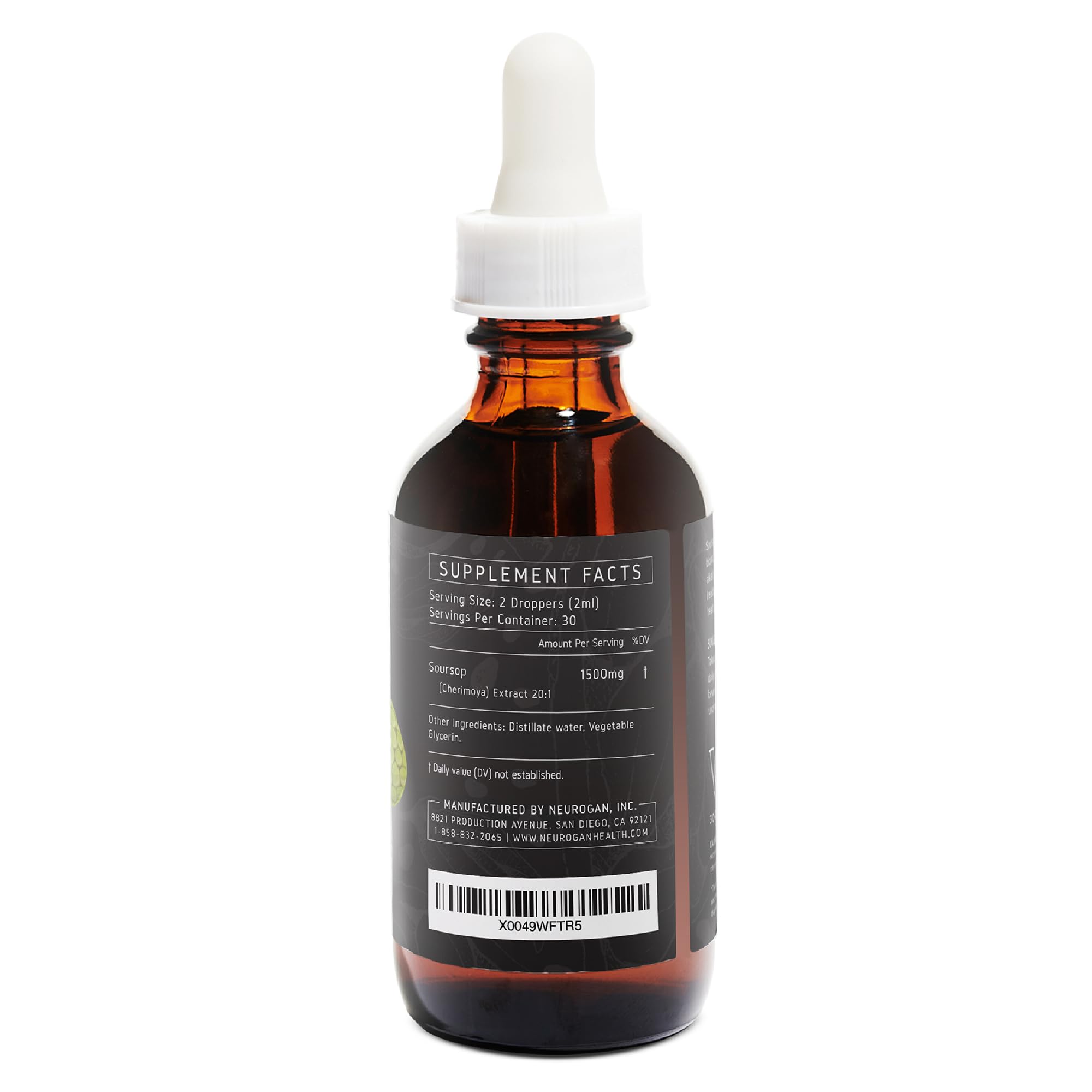 Neurogan Soursop Liquid Drops | Immune & Antioxidant Support Supplement | Wellness Support with Enhanced Absorption | 20:1 Soursop Extract | 1500mg Per Serving, 60ml 3