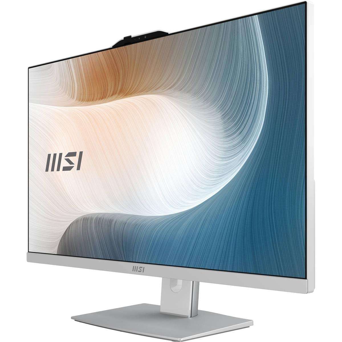 MSI Modern AM272P AIO Desktop, 27" FHD IPS-Grade LED, Intel Core i5-1240P, 8GB Memory, 512GB SSD, WiFi 6, BT 5.1, White, Windows 11 Home (12M-030US) 6