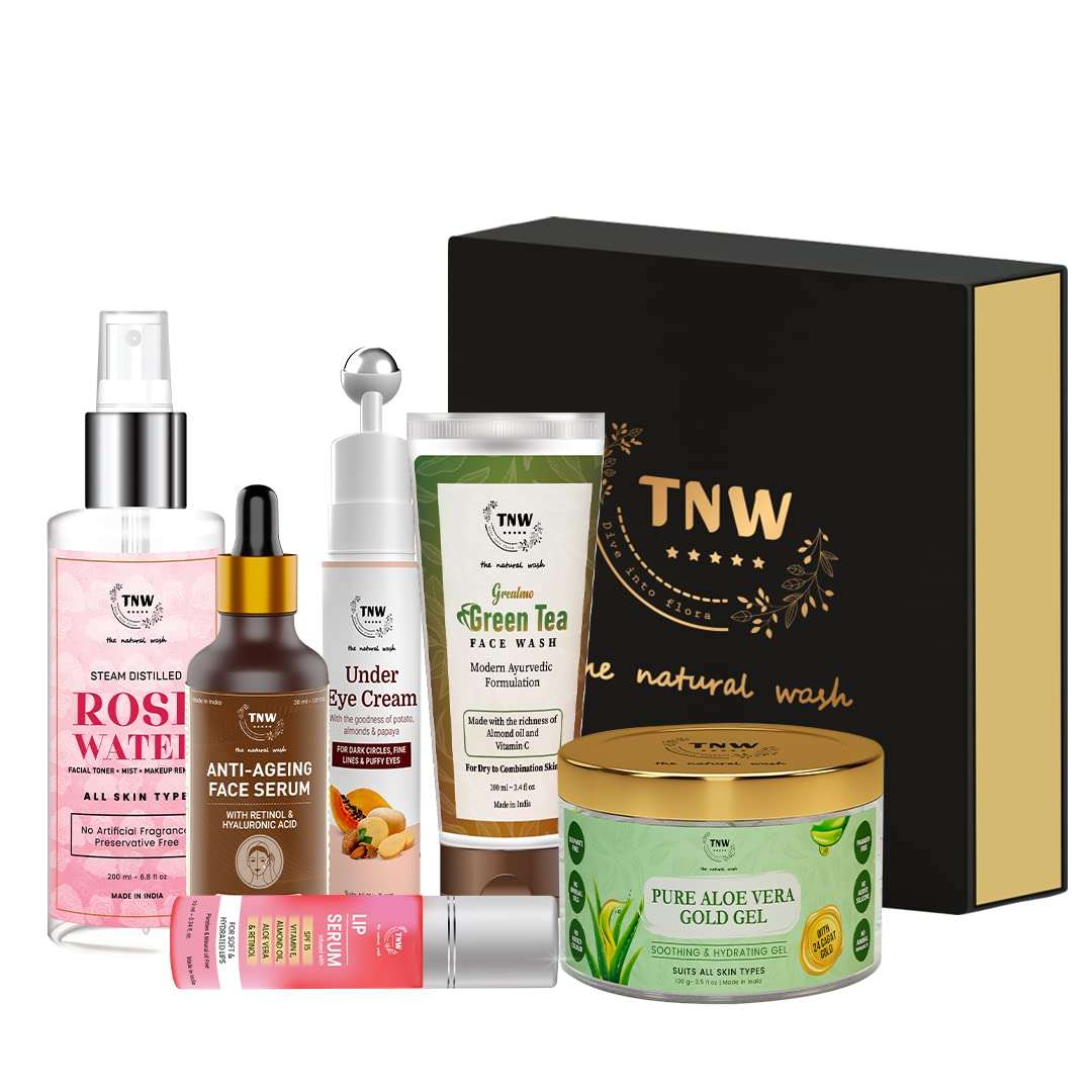 TNW – The Natural Wash Night Care Regime Gift Hamper for Dry Skin | Gift Hamper for Radiant Skin | Paraben & Sulphate Free Skincare Products 1