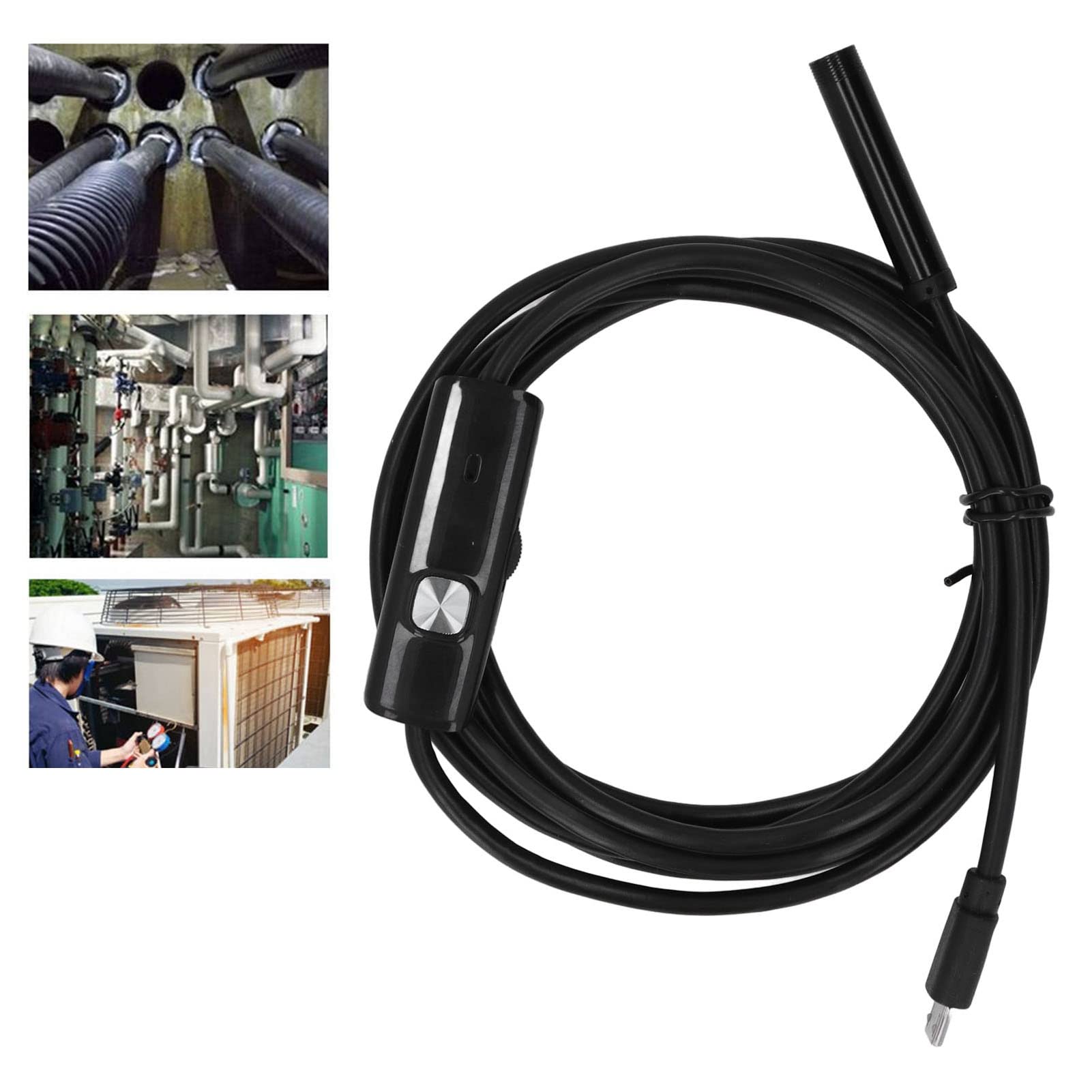 Good Compatibility 1.3MP USB Borescope Inspection Camera with 6 LED Lights for Pipeline Repair 2M 4