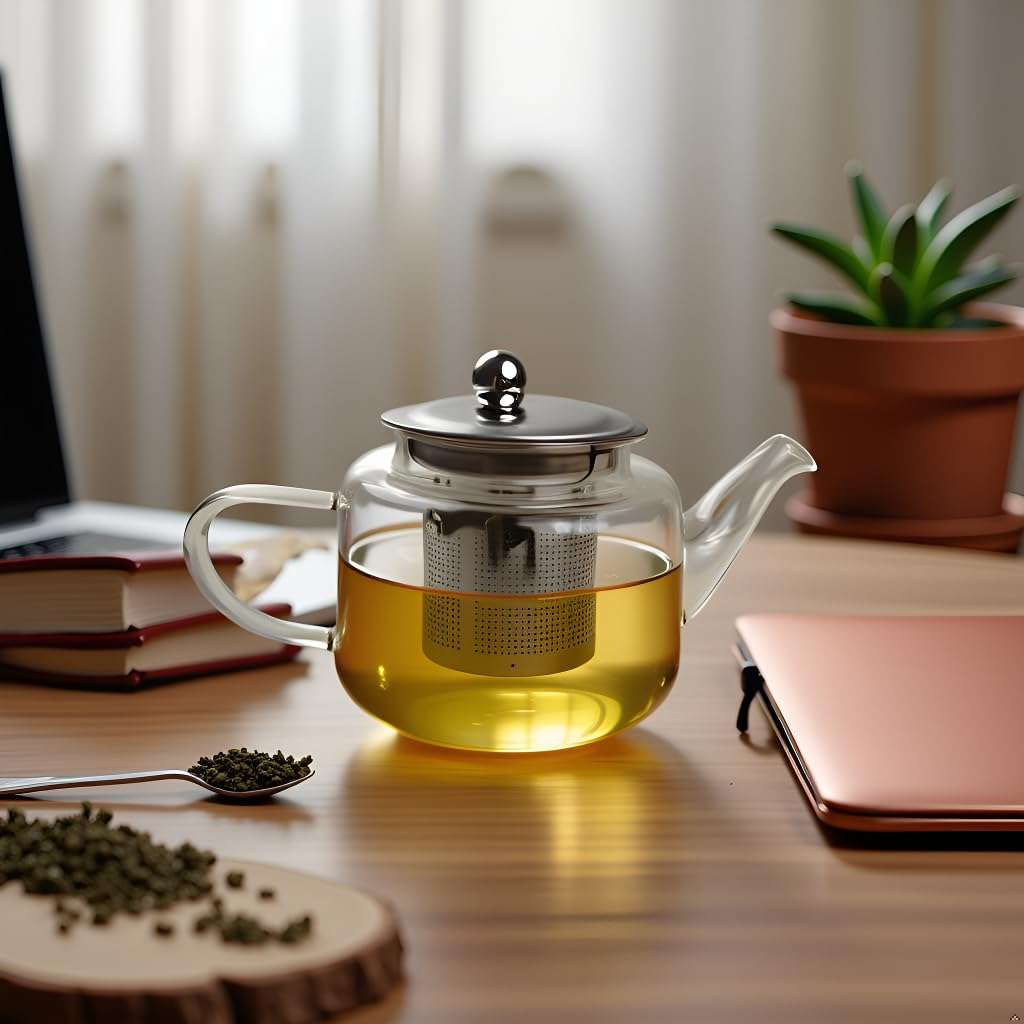 TGL Co. Borosilicate Glass Tea Pot with Stainless Steel Infuser (500 ml) Large Capacity Transparent Tea Kettle with Infuser Lid & Handle | Suitable for Premium Loose Leaf, Blooming Teas 6