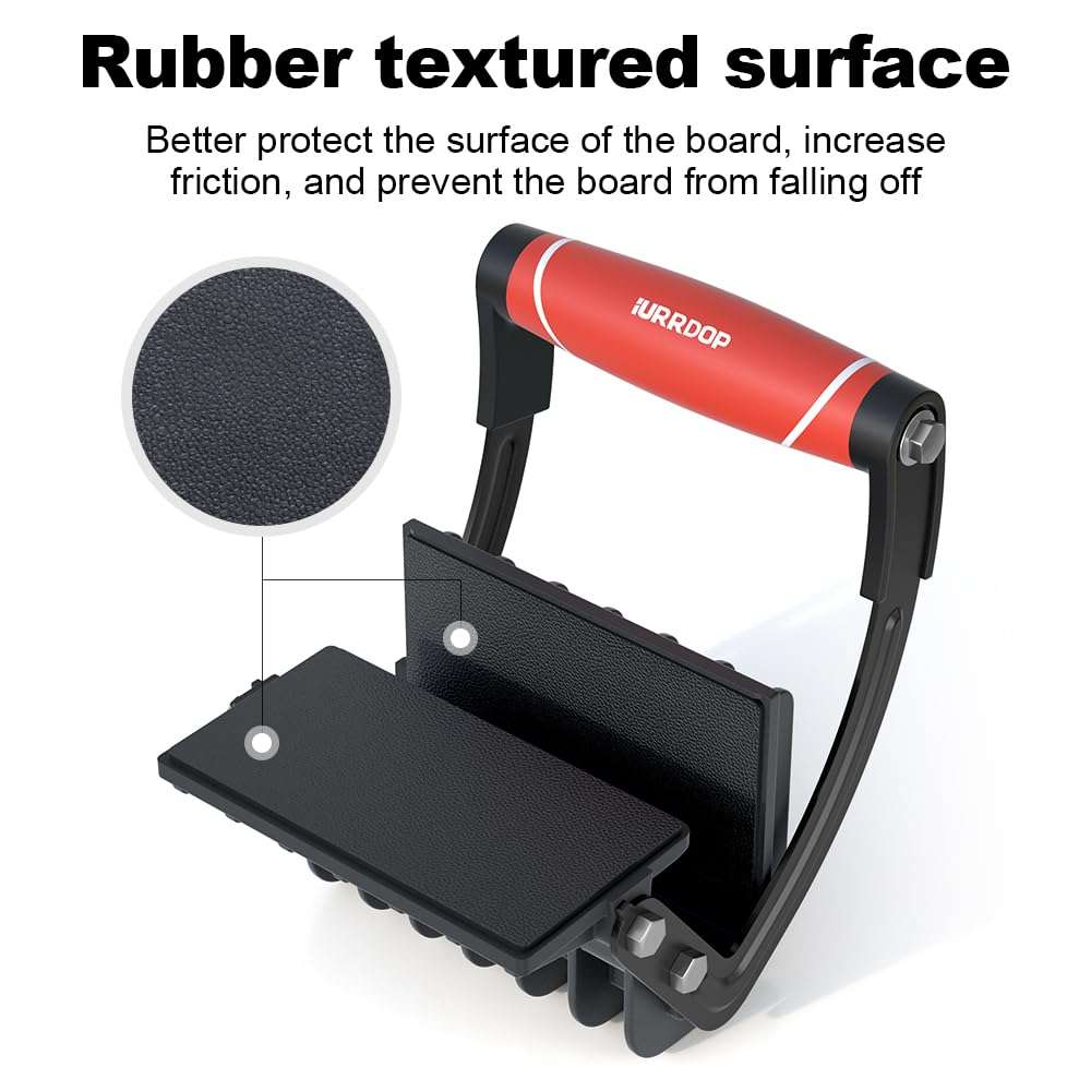 IURRDOP 2PCS Plywood and Panel Carrier, Drywall Carrying and Plywood Lifting Tool for Woodworking, Single Hand Clamp Lifter and Wall Board Handle Gripper for Drywall, Sheet Metal,etc 3