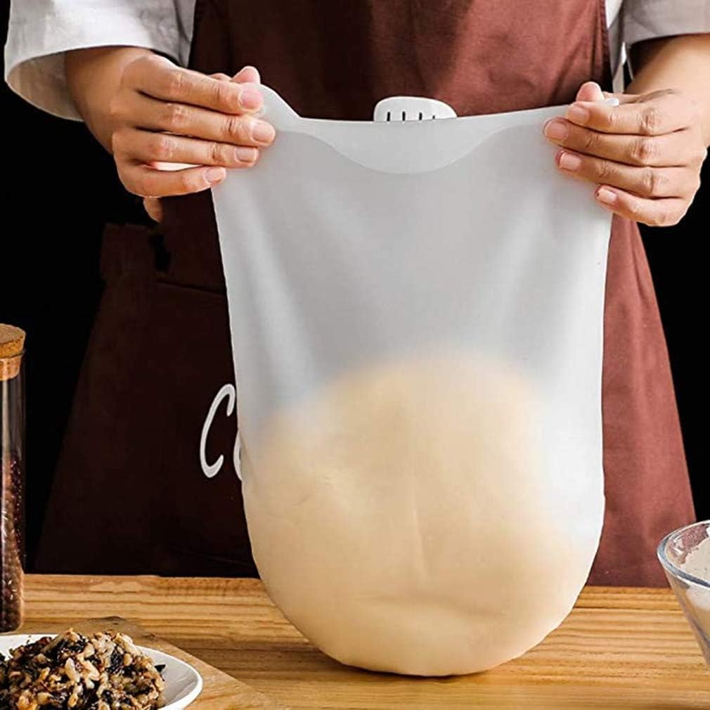 Tusmad Atta Kneading Dough Maker Bag, Silicone Preservation Magic Kneading Bag for Mixer for Bread, Pastry, Pizza & Tortilla Flour-Mixing Bag Pastry Preservation Bag Cooking Tool 1