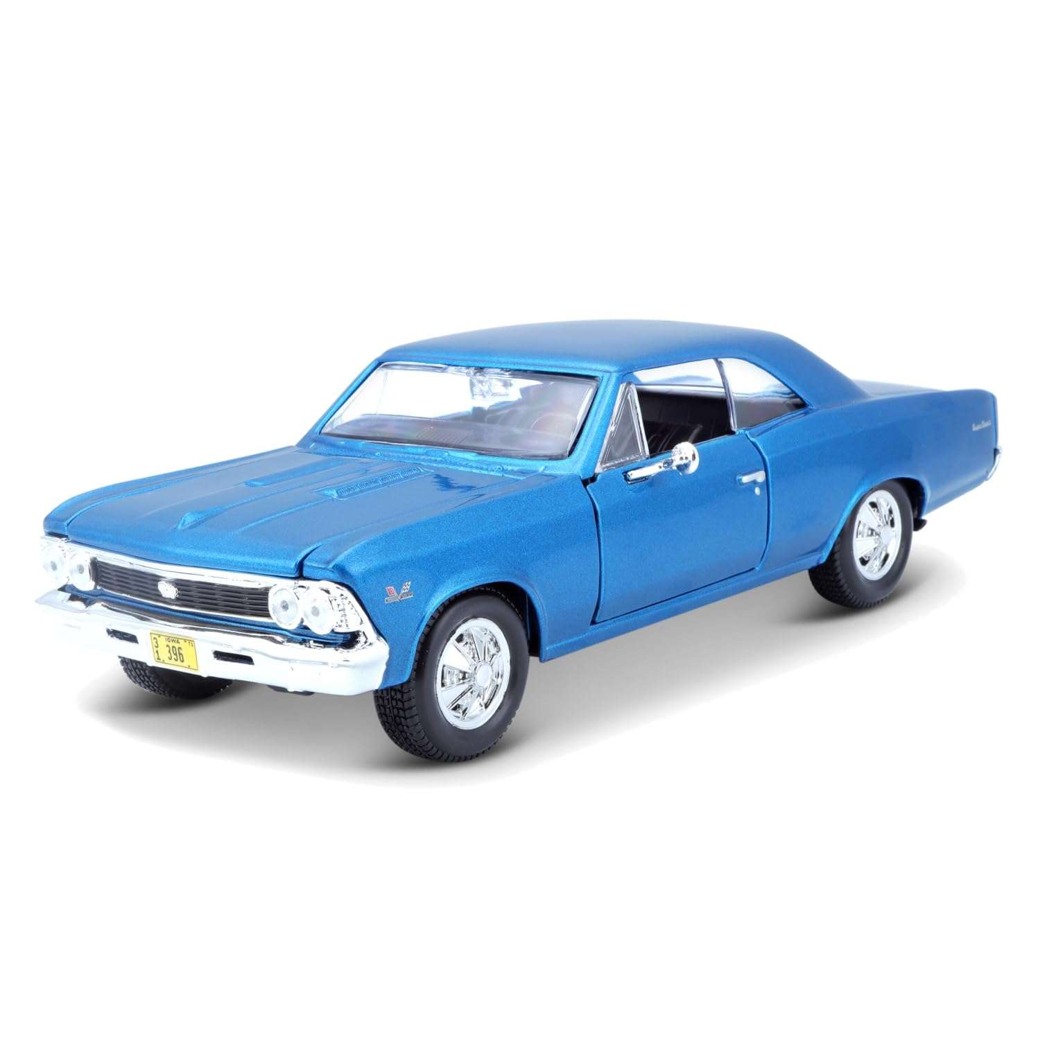 Maisto 1:24 1966 Chevy Chevelle SS 396 Model Car, Multicolor 1