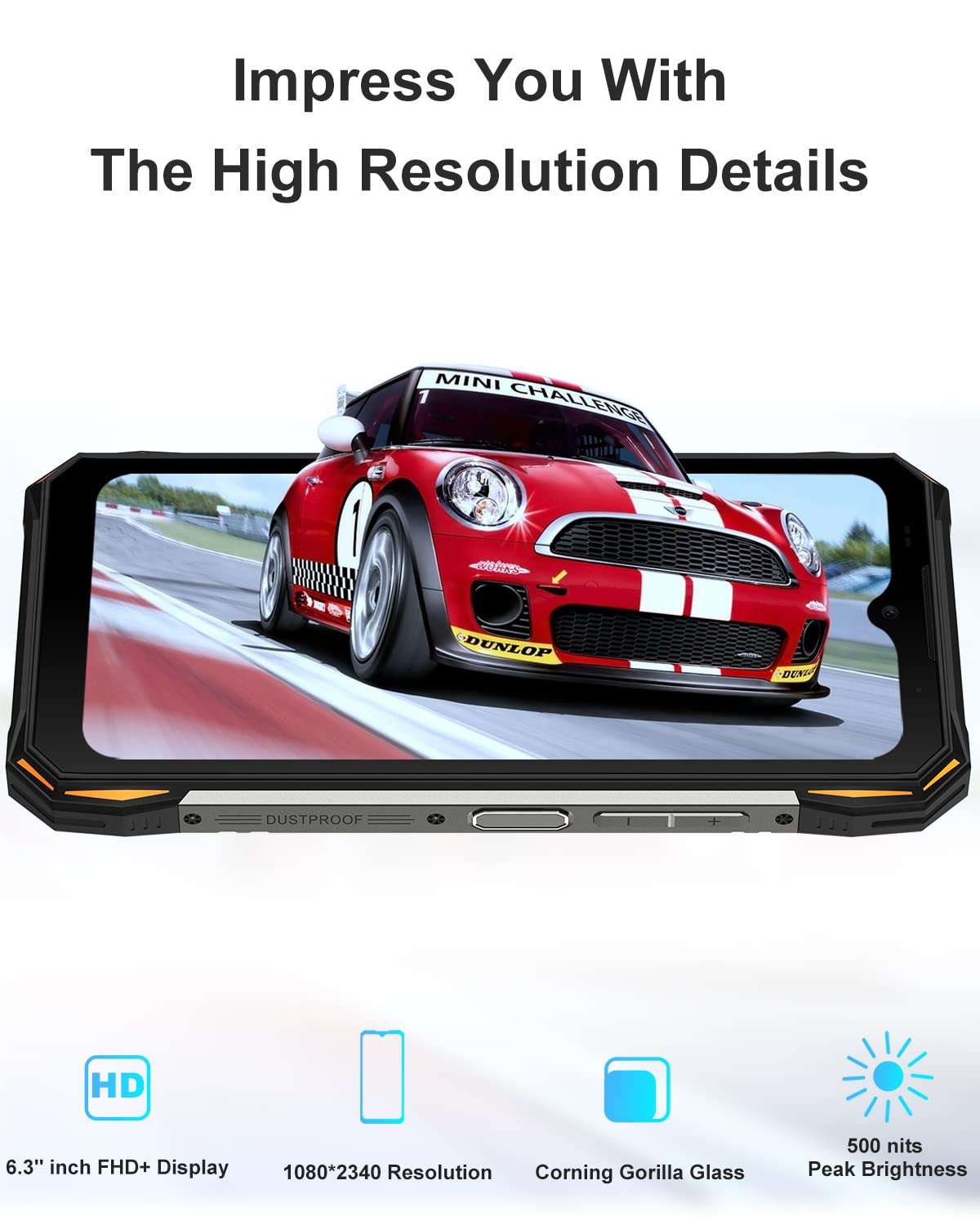 DOOGEE S89 Rugged Smartphone(2022), 12000mAh Massive Battery Android 12 Rugged Phone Unlocked, 33W Fast Charging, 8GB+128GB IP68 Waterproof Cellphone, Night Vision, Breathing Light, NFC, Dual 4G 5