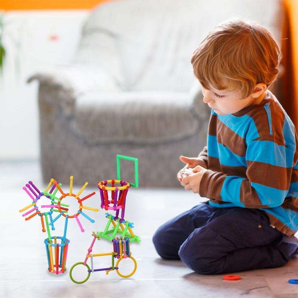 Mimi® Educational Ccreative Smart Sticks for Different Shape of Game Toys Set for Kids- Multi Color 5