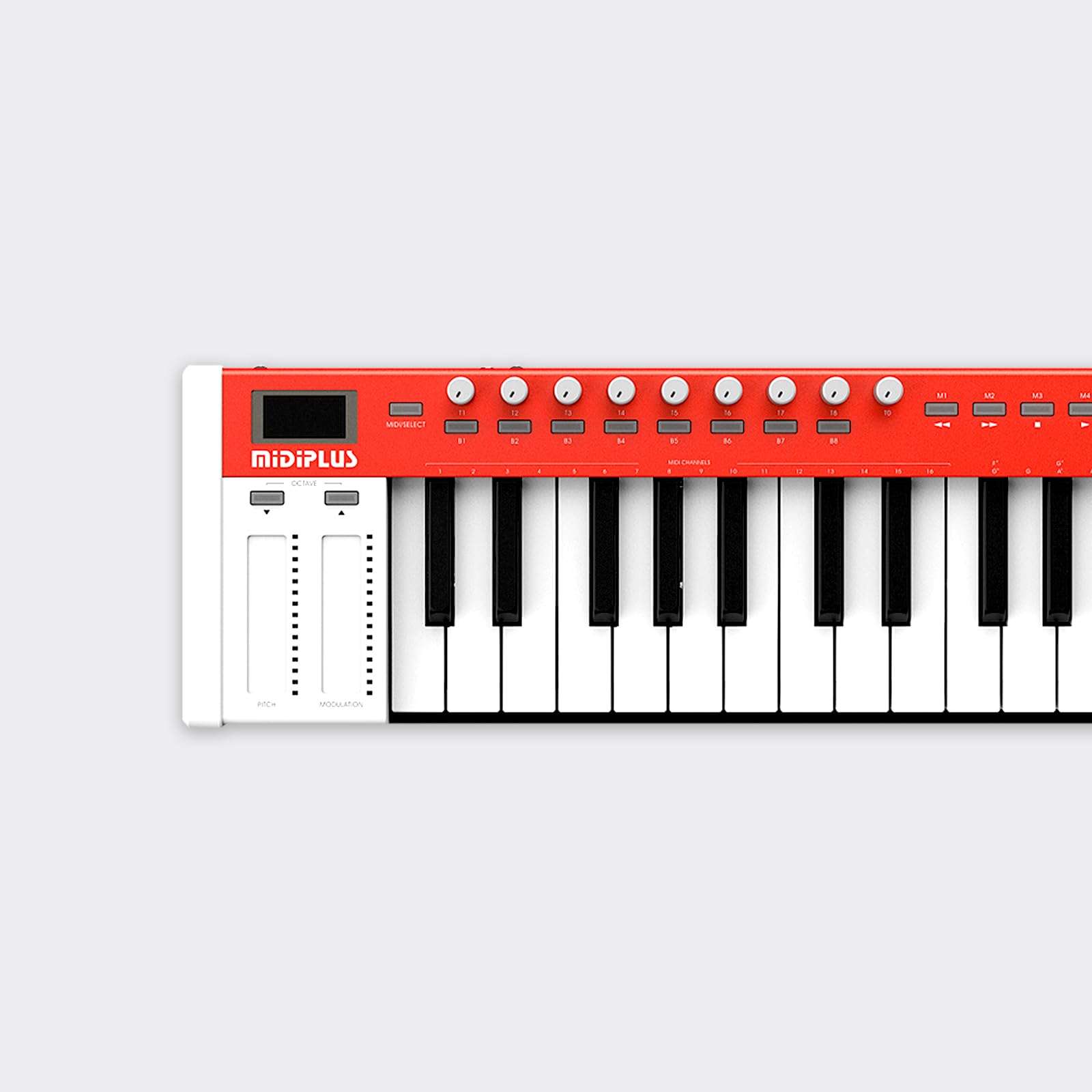 Midiplus X4 PRO mini MIDI Keyboard 49 mid size piano style keys, USB with sound engine 4