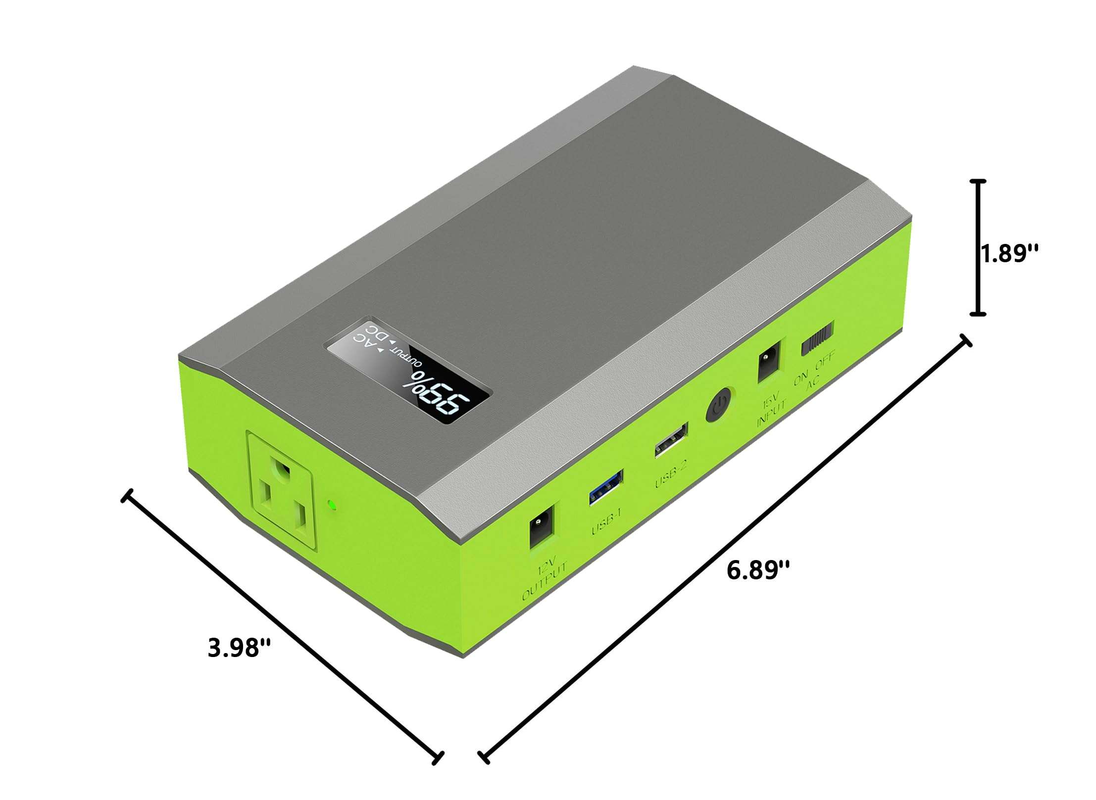 ZeroKor Portable Power Bank with AC Outlet, 110V Portable Laptop Battery Bank with Solar Charger Backup Power Source for Outdoor Smart Devices Tent Camping Backpacking Emergency 5