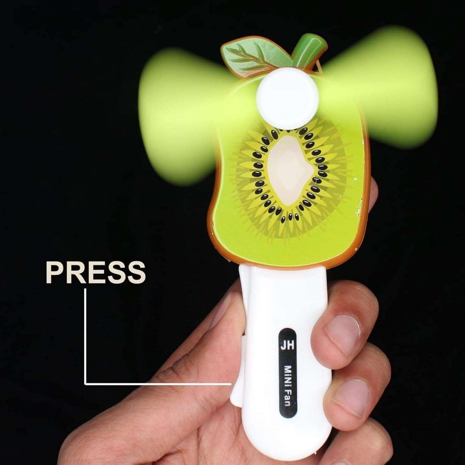 S.S.COLLECTION Hand Pressure Mini Fan For Kid's | Fruit Shape Cute Squeeze Toys | Summer Fan For Kids | Multicolor Attractive Playing & Non- Toxic Plastic Material. (PACK OF 1) 5