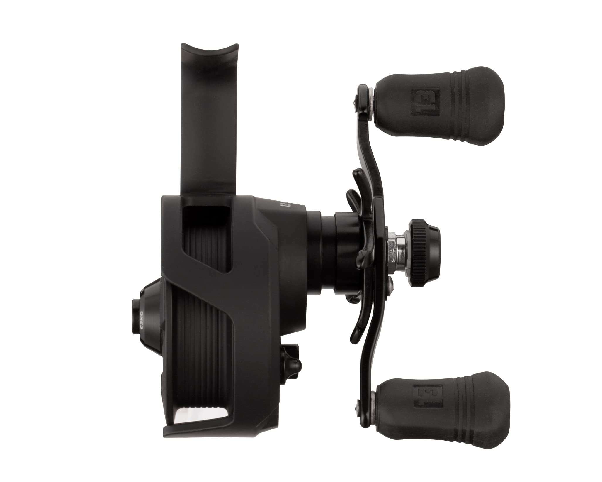 13 FISHING - Descent - Inline Ice Fishing Reel - 2.7:1 Gear Ratio - Left Hand Retrieve (Gen 2) - D2-2.7-LH, Black 6