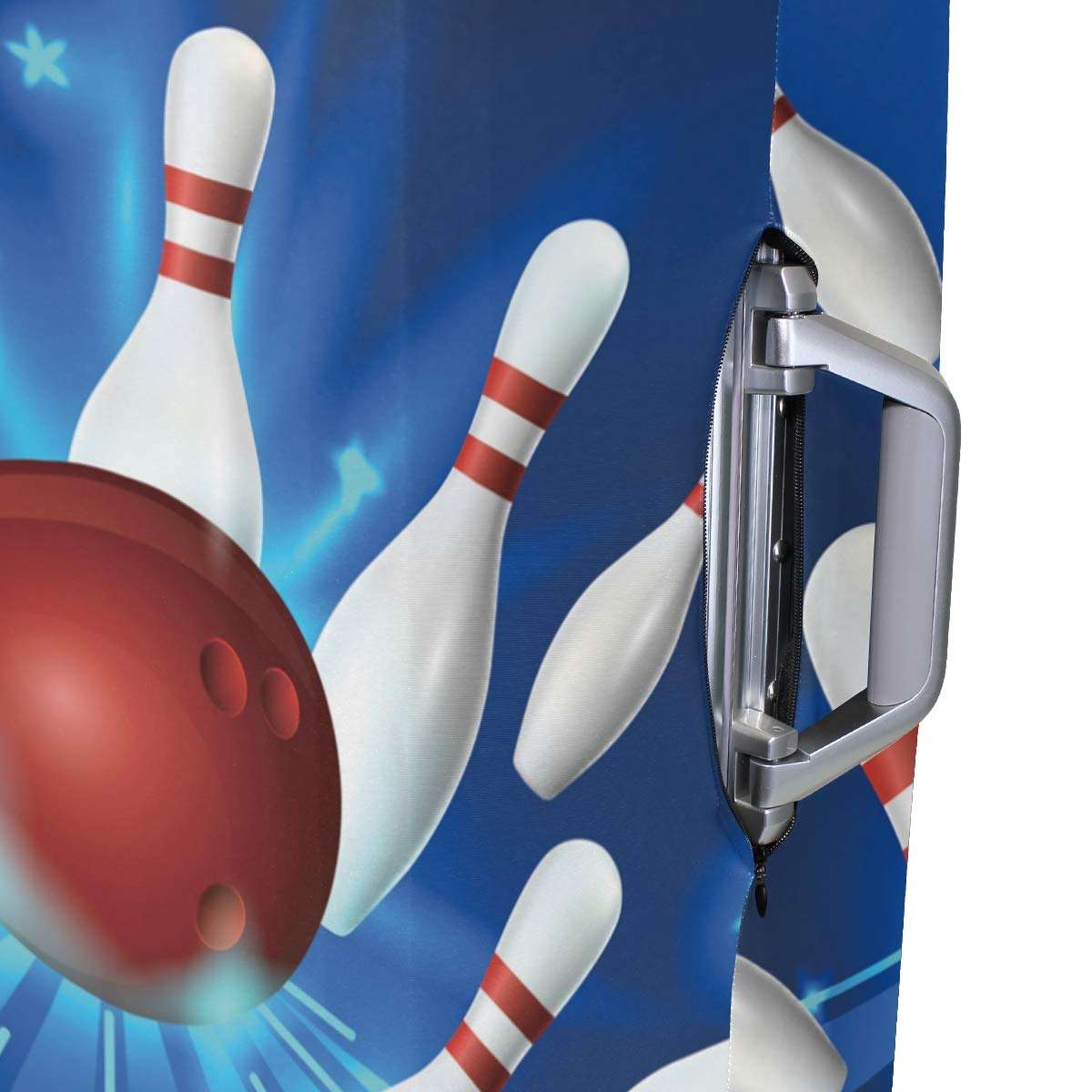 DERLONKAJE Travel Suitcase Protector Bowling Luggage Cover 29-32 Inch 6