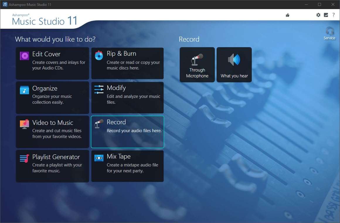 Music Studio 11 - Music software to edit, convert and mix audio files - Eight music programs in one for Windows 11, 10 3