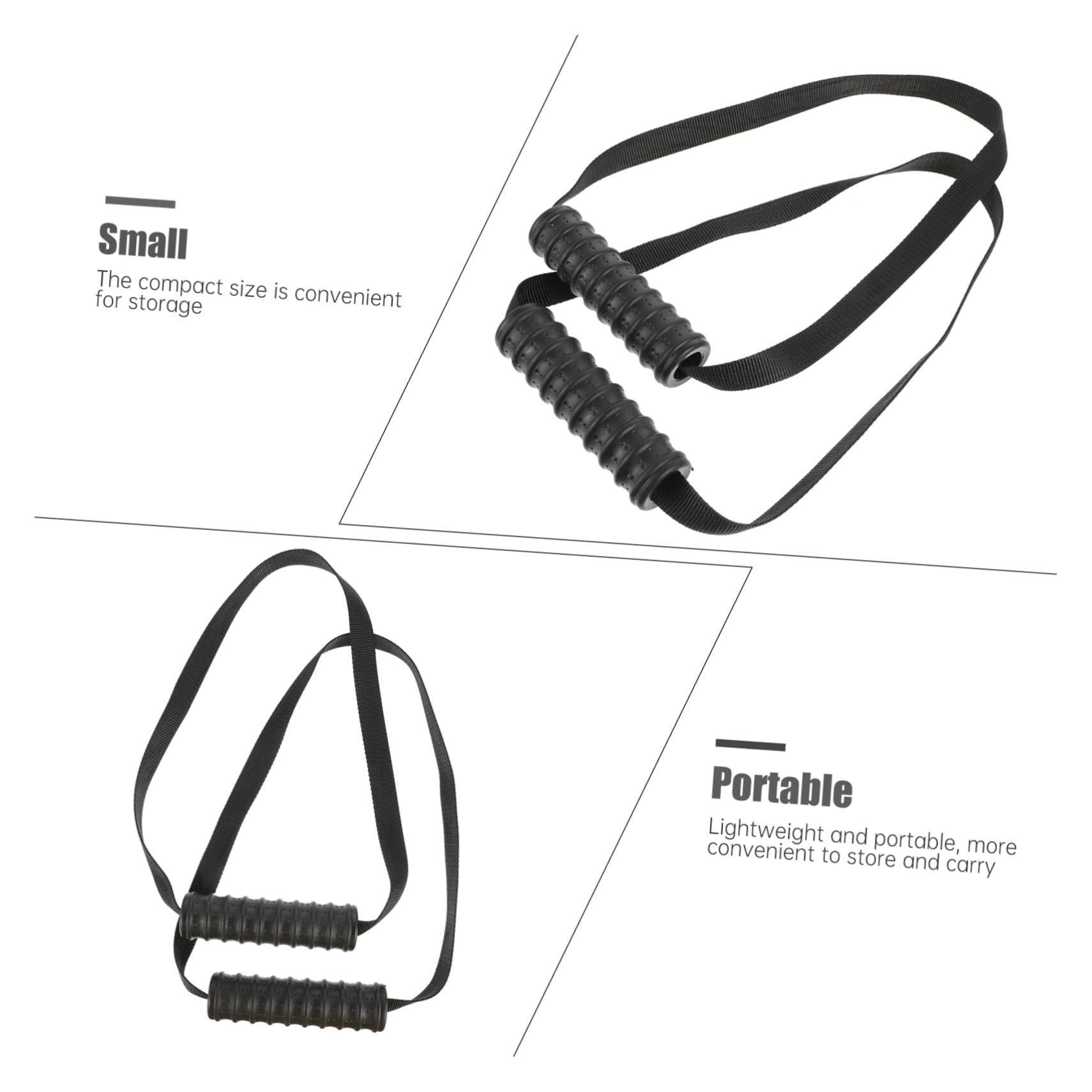 Kisangel 1 Pair Exercise Handles for Fitness Equipment Resistance Band Handles Install Home Gym Handle 6