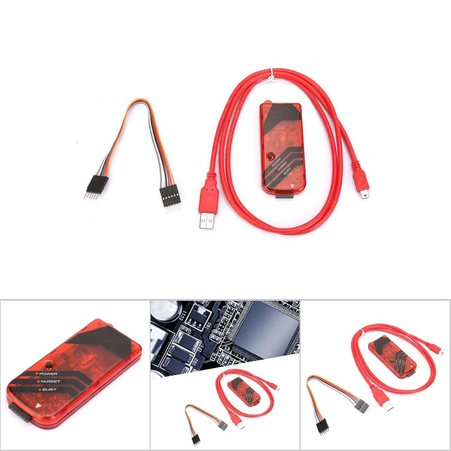 Microcontroller Emulator, Key Programmer, Microchip, Kit3 Simulator Programmer Emuator USB Cable Dupond Wire Debugger Programmer Universal Emulator 2