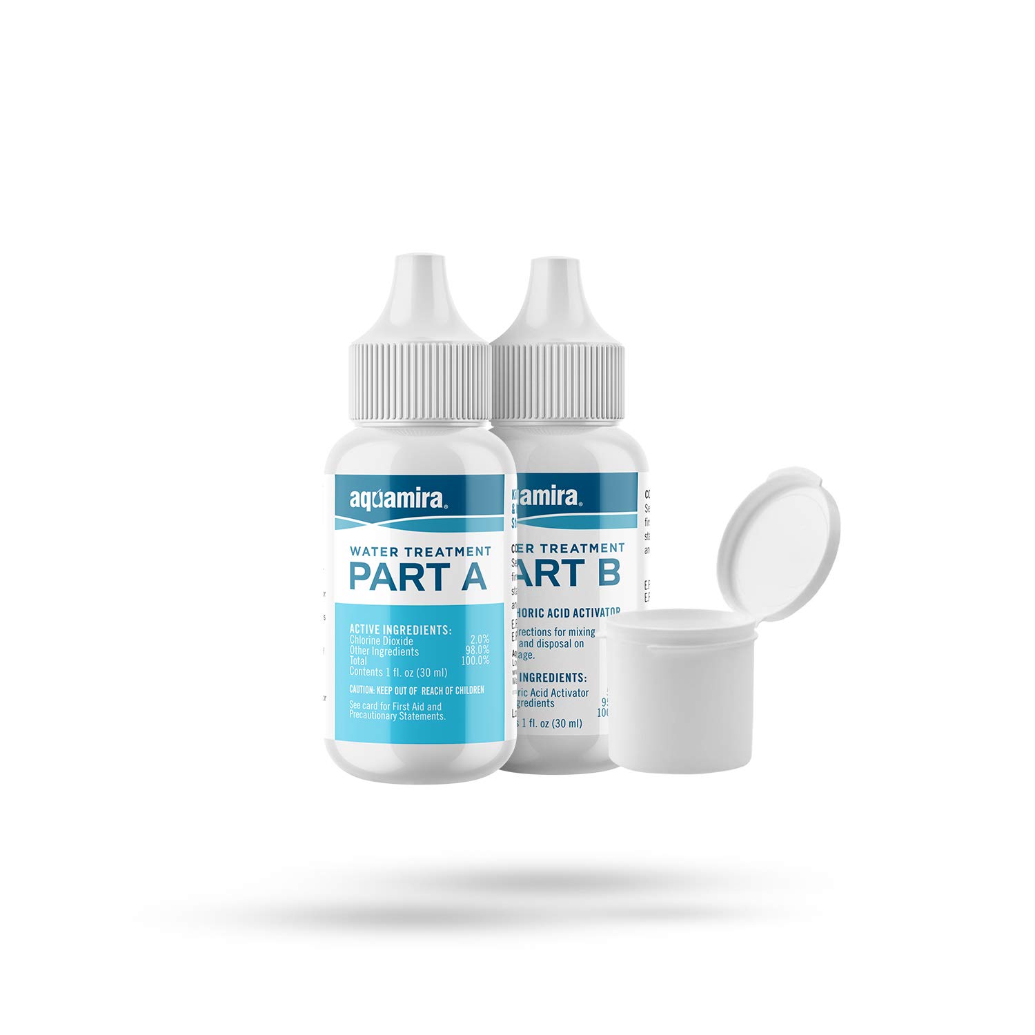 Aquamira - Chlorine Dioxide Water Treatment Two Part Liquid (1 oz Droppers Bottles) 2