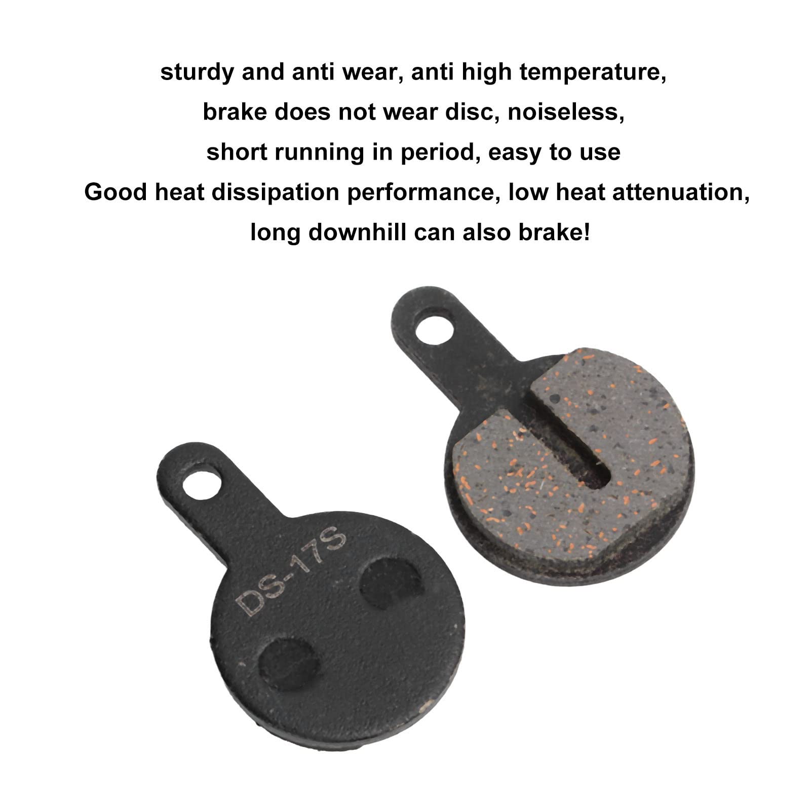 2 Pairs bikes Brake Pads Competible with YINXING Line Disc Brake , Semi Metal bikes Brake Pads , Brake Electric bikes Disc Brake Replacement for bikes Ebike 6