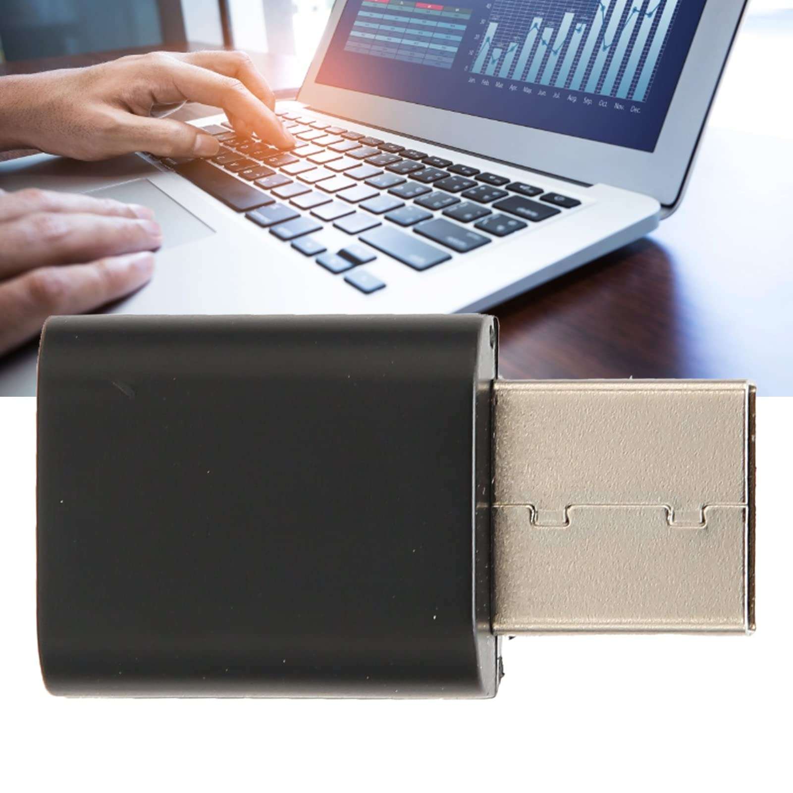 USB Bluetooth Transmitter Receiver, 2-in-1 Wireless Audio Adapter, Mini Portable PC Bluetooth 5.0 Adapter for Computer, Laptop, Headset, Car, and Home Stereo System 4