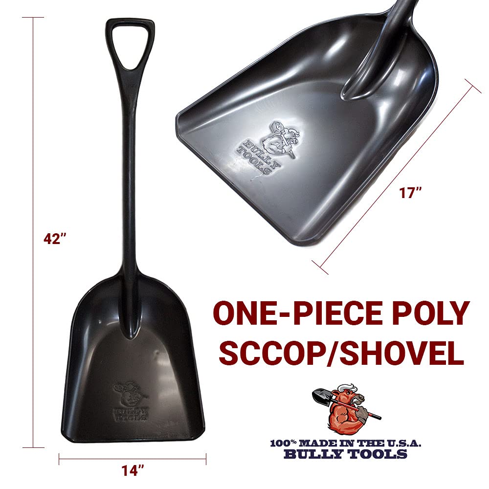 Bully Tools 92801 42-Inch One-Piece Poly Scoop D-Grip Shovel 5