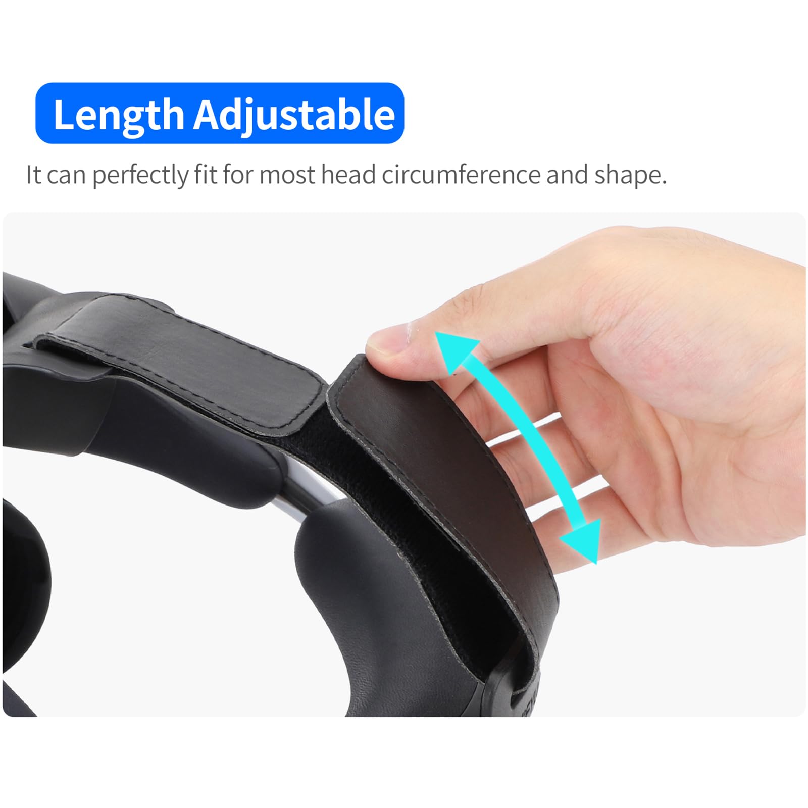 Adjustable Head Strap Compatible for VR 2 Headset Comfort Head Strap Balances Head Pressure Reduces Gravity Replacement Over Head Strap for VR2 Accessories 5