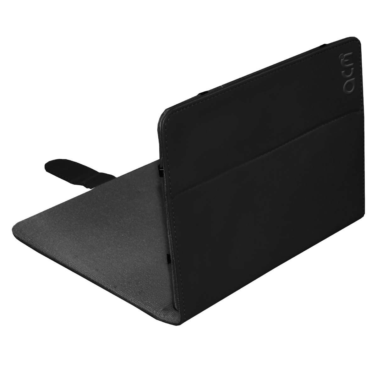 Acm Leather Flip Flap Case Compatible with Lenovo S8-50f Cover Stand Black 5
