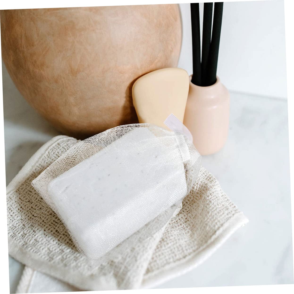 minkissy 20 Pcs Foaming Net Face Foam Nets Bar Soap Purpose Soap Net Soap Soap Foaming Net Foam Face Wash Pouches Cleaning Soap Cleansing Foaming Cup or 3