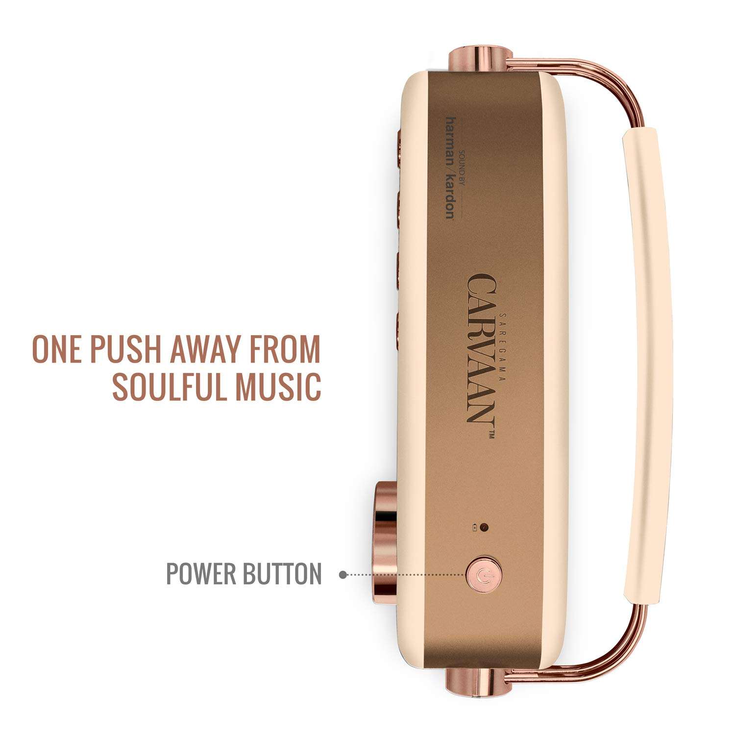 Saregama Carvaan 2.0 Hindi Portable Music Player - Sound by Harman/Kardon with 5000 Preloaded Songs and Podcast, FM/BT/AUX(Rose Gold) 4