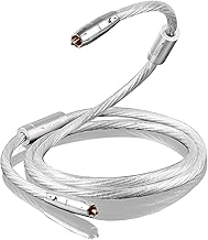 Impeto Digital Coaxial Audio Cable RCA Male 75 Ohm - SPDIF Coax Cable with Silver-Plated Core & Dual Shielding for Home Theater, Sound Bar, HiFi, TV, Subwoofer (6.56FT/2M)