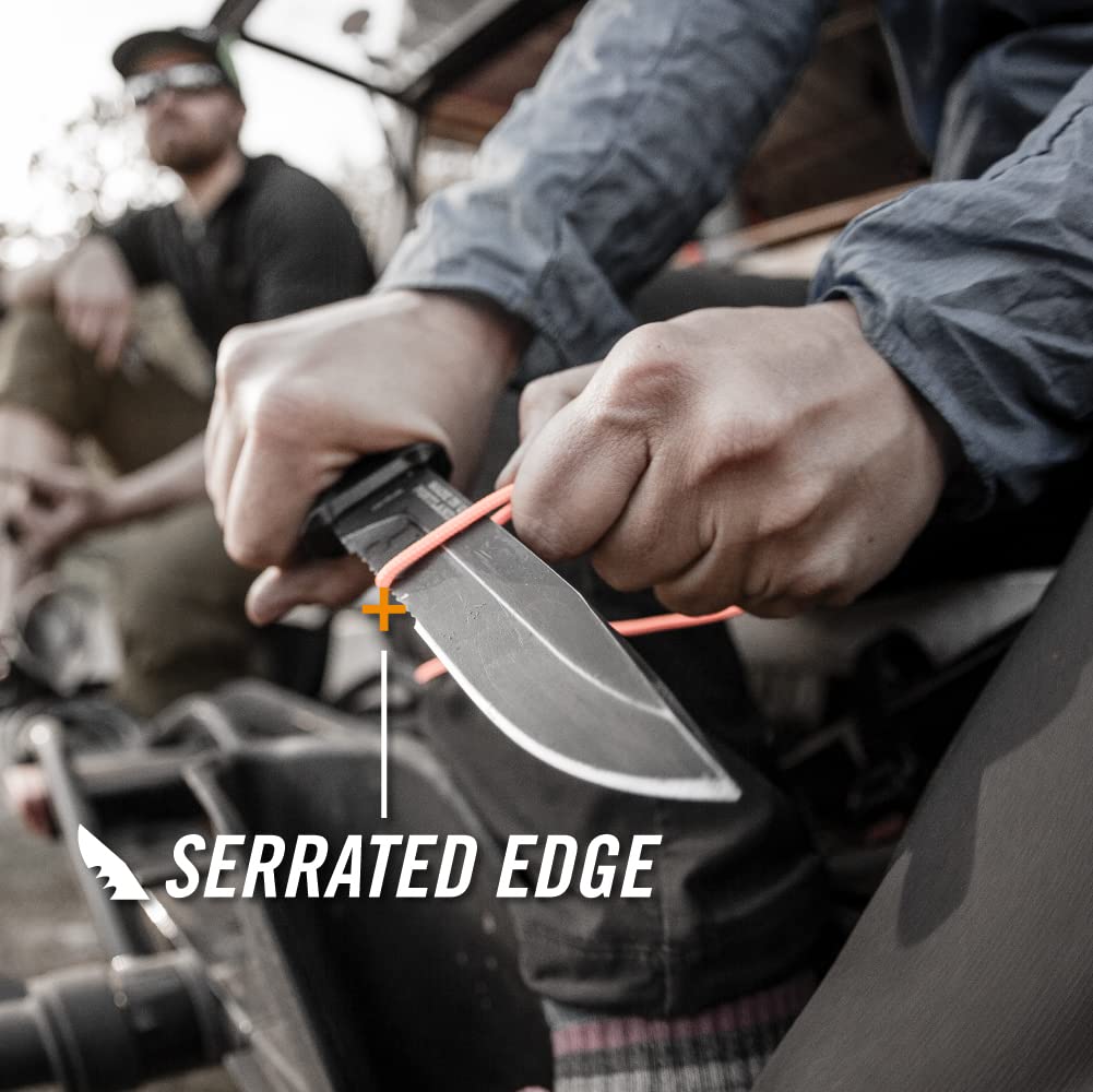 Gerber Gear StrongArm - Fixed Blade, Full Tang Knife - Camping Knife with Multiple Carry Options - Black, Serrated Edge 4