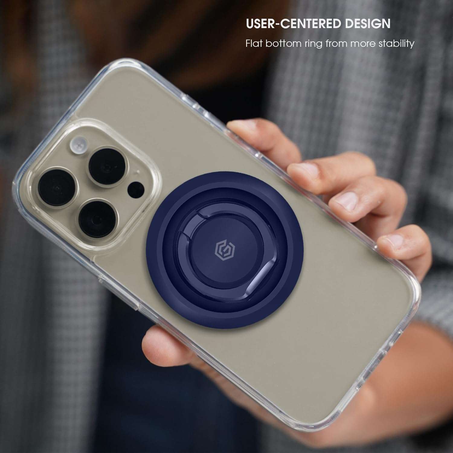 GRIPP® Mag Ring Mount MagSafe Ring Holder Compatible with iPhone 16/15/14/13/12 Series | Adjustable Kickstand Metal Magnetic Mount | MagSafe Accessories | Easily Removable Phone Holder - Blue 5